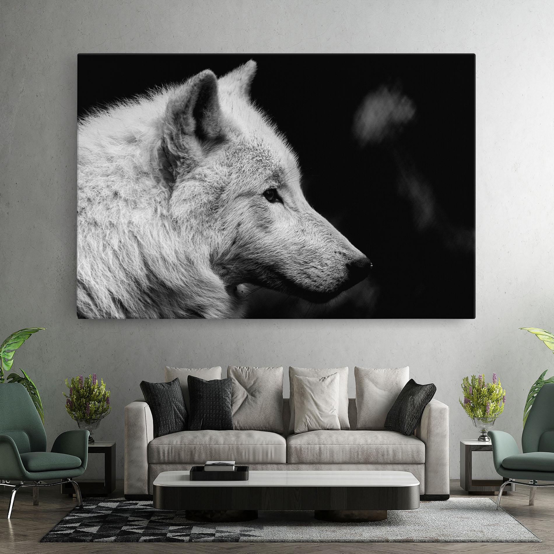 Картина на платно Grey Wolf mockup 7