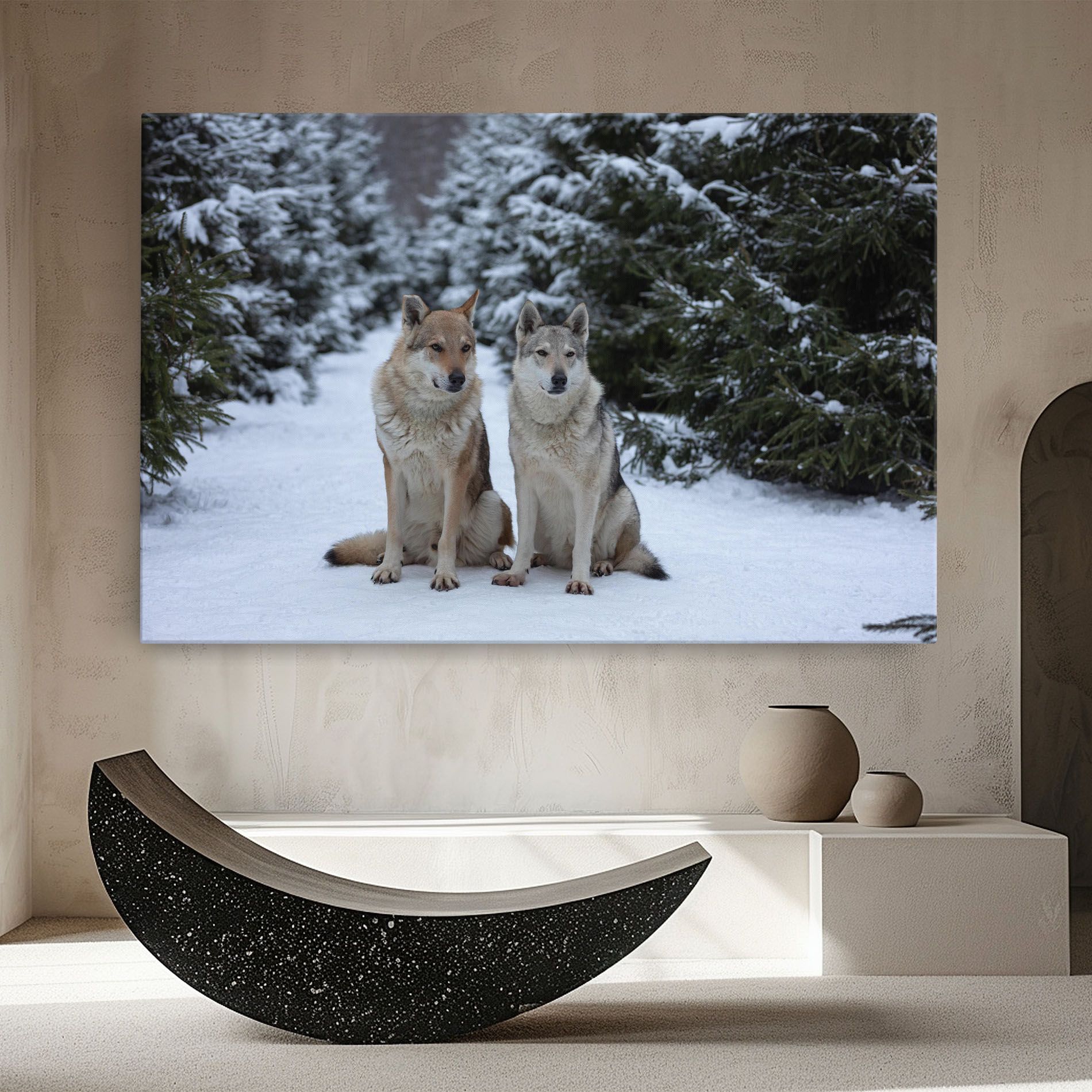 2 Wolfs Sitting mockup 8