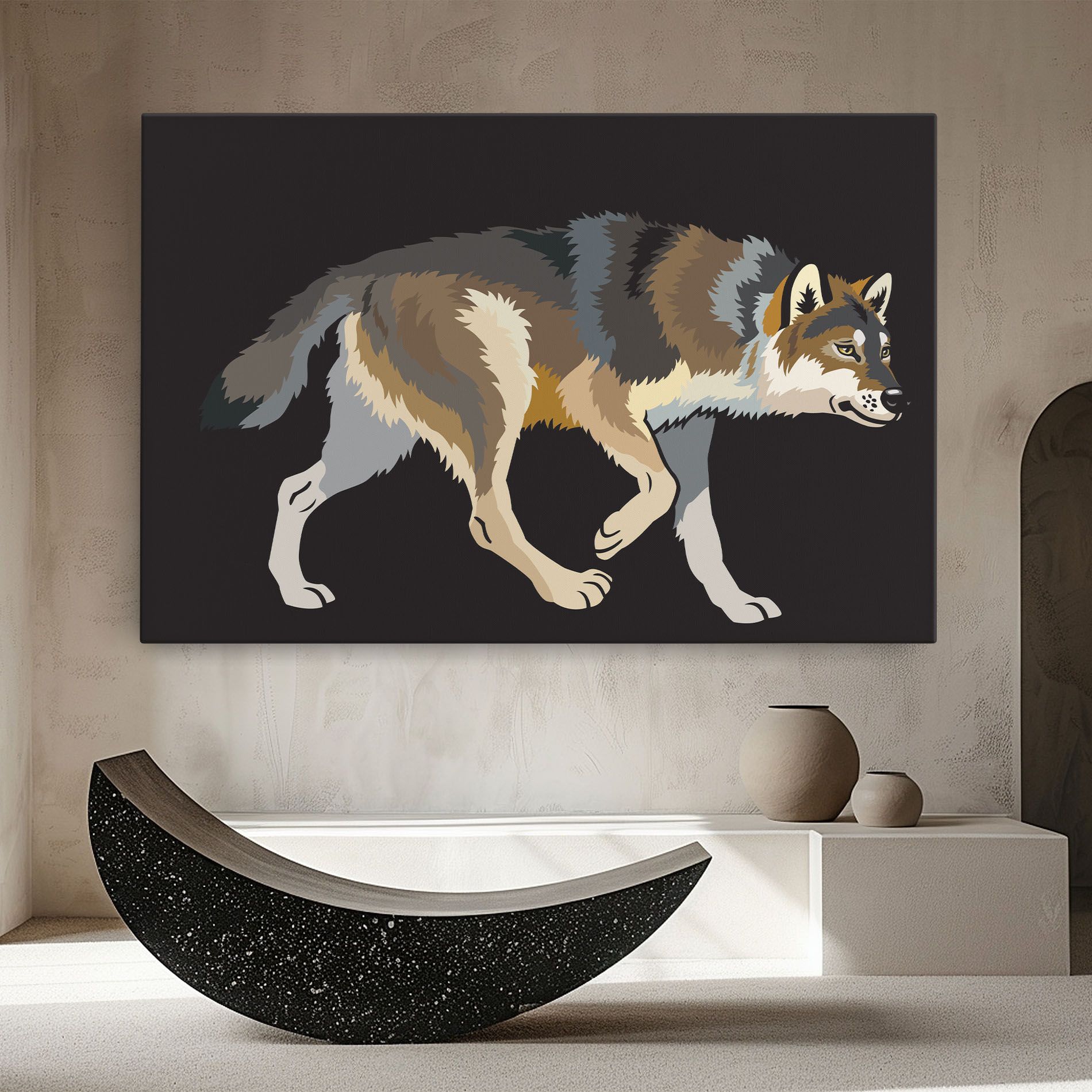 Cartoon Wolf mockup 8