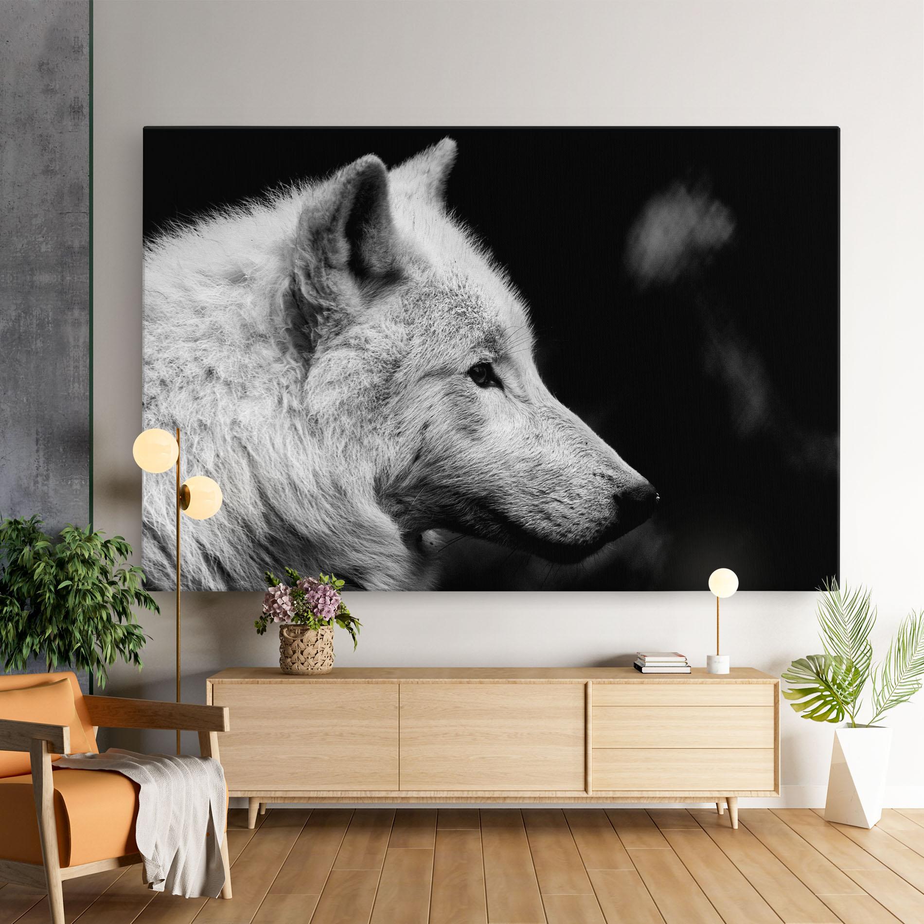 Картина на платно Grey Wolf mockup 9