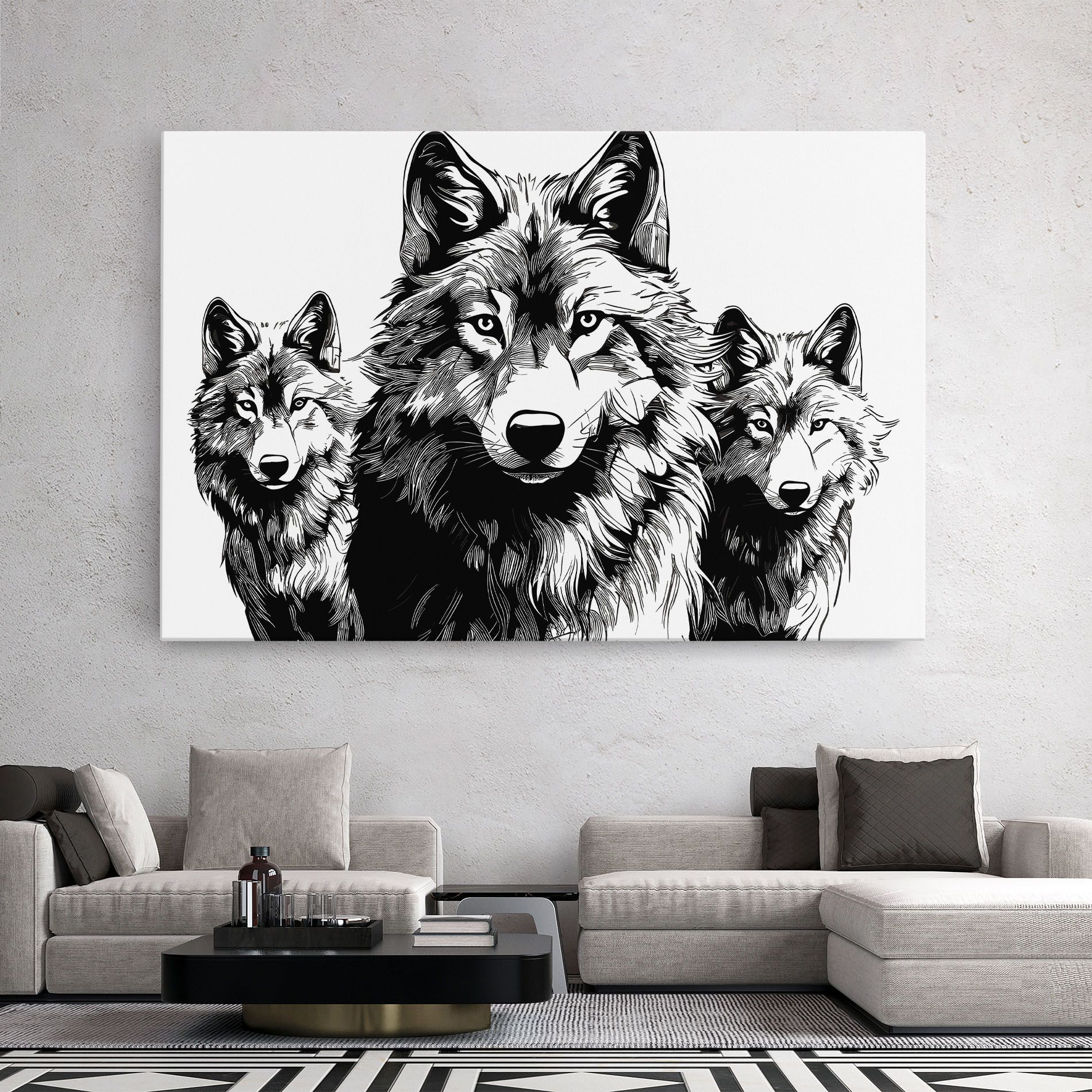 3 Wolves mockup 2