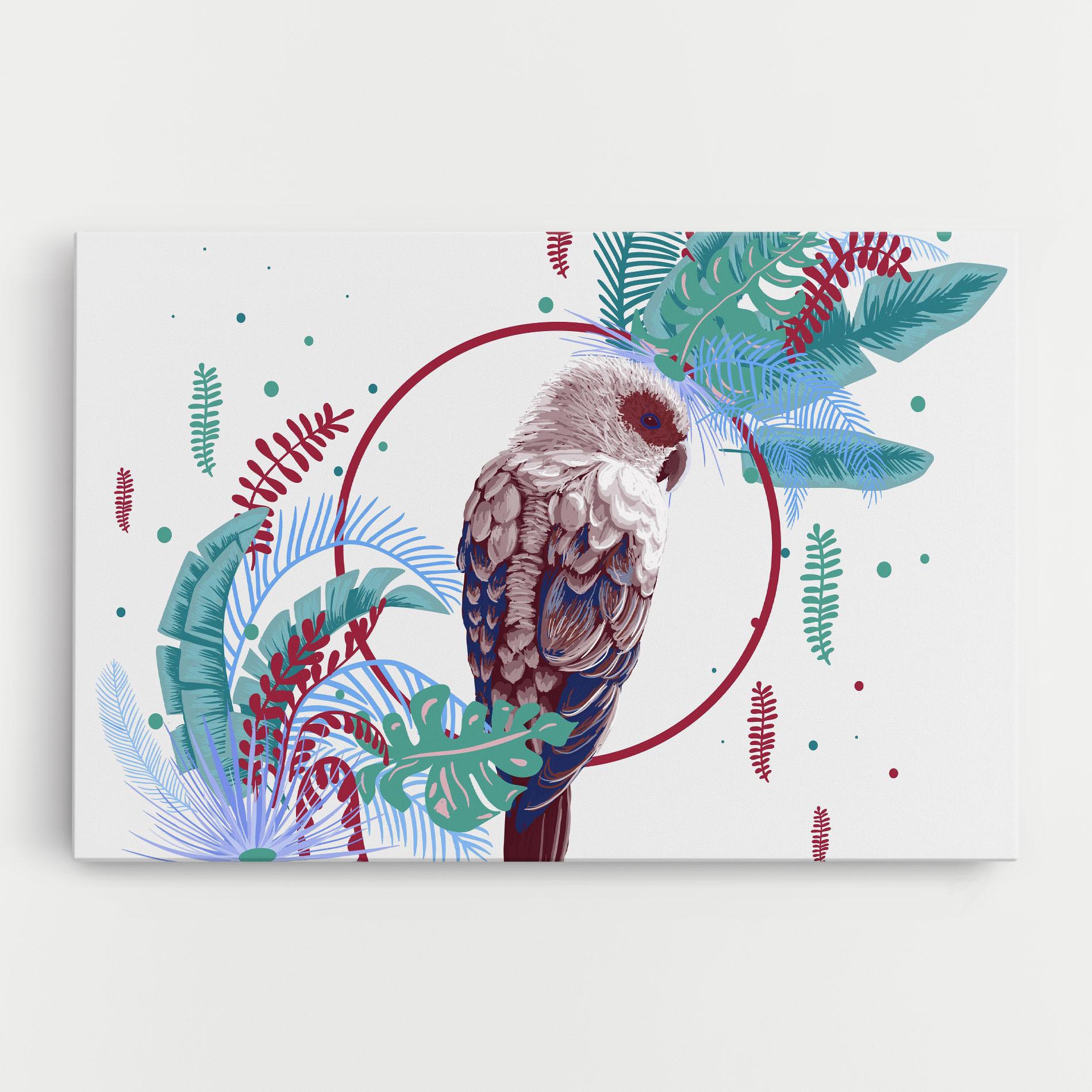 Картина на платно Bright Bird mockup 0