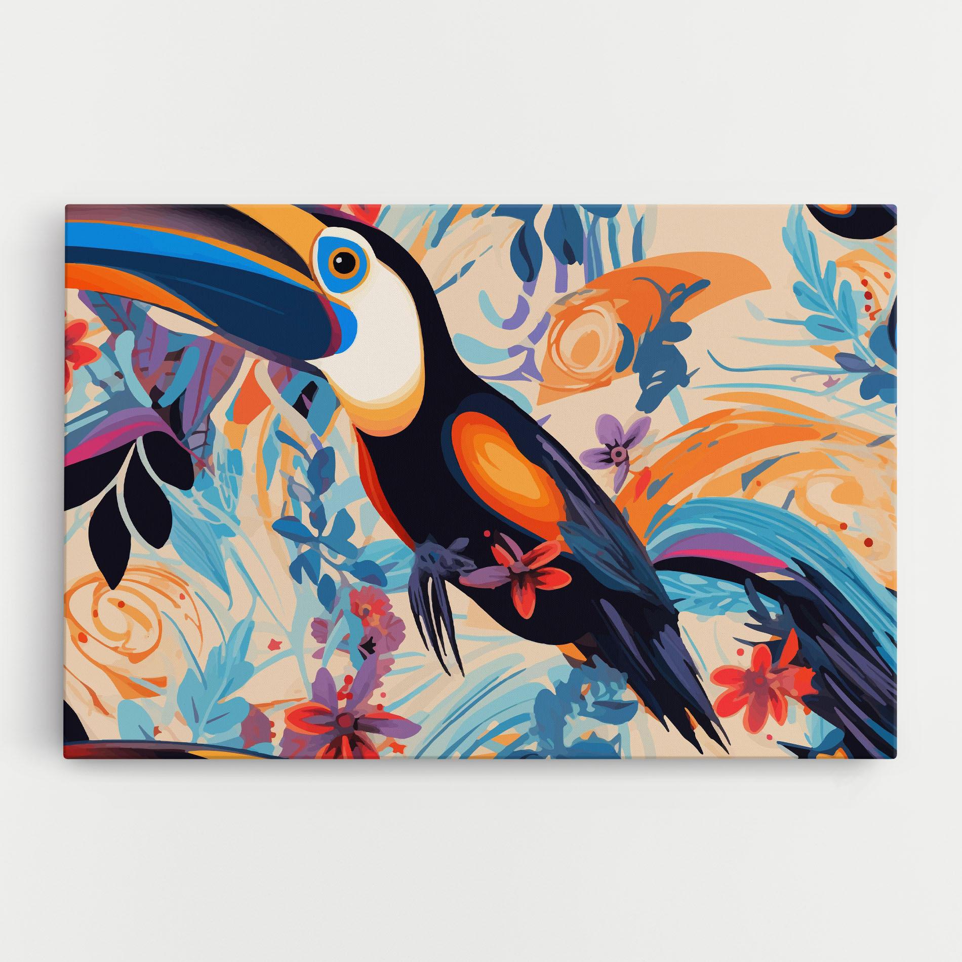 Картина на платно Colorful Toucan mockup 0