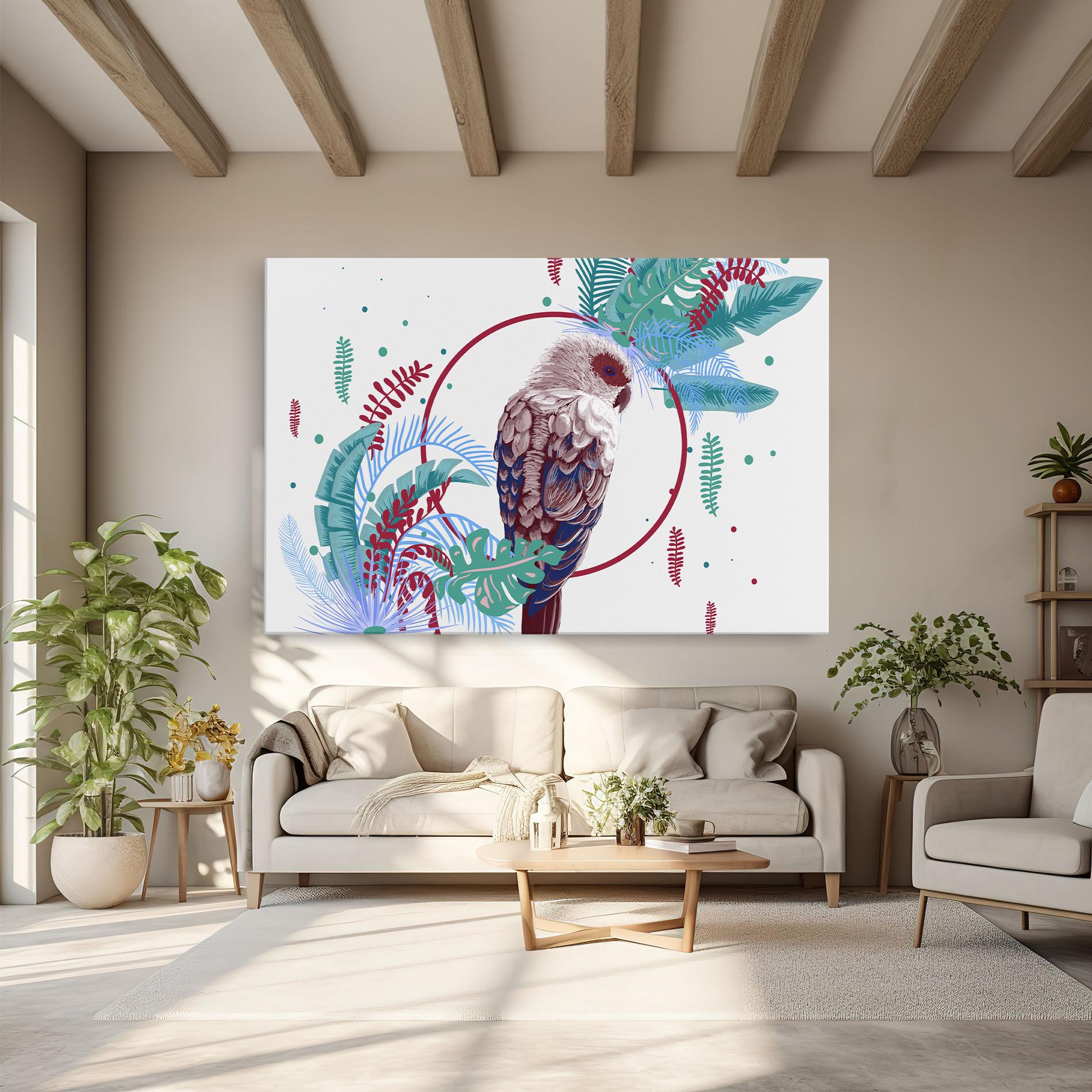 Картина на платно Bright Bird mockup 6