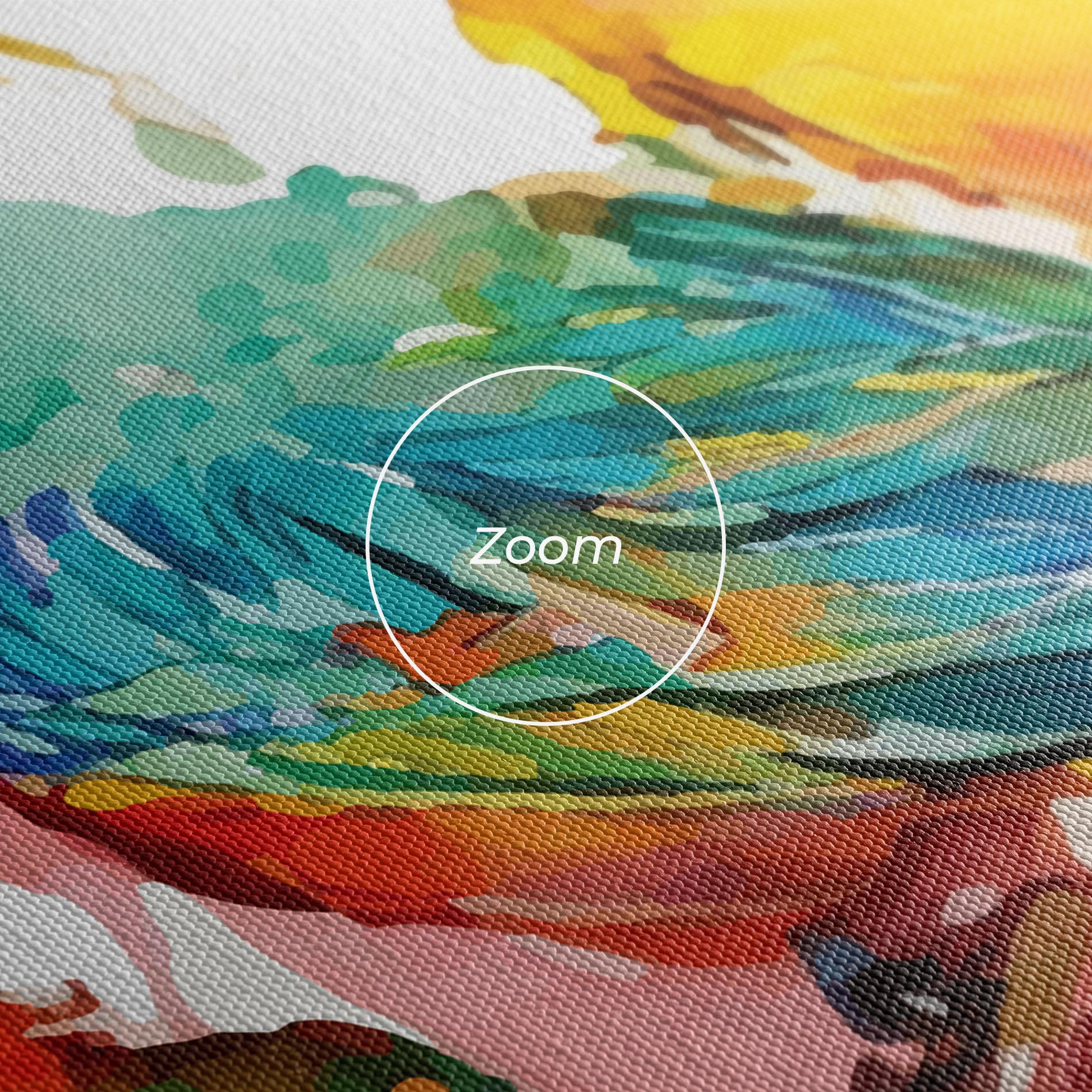 Картина на платно Colorful Birds mockup 3