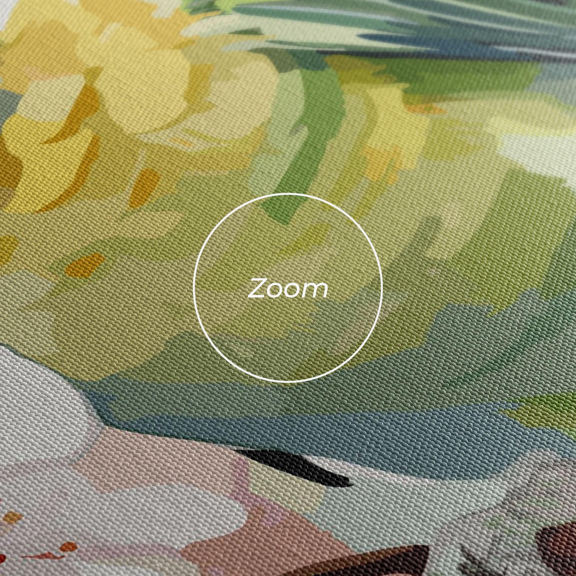 Картина на платно Cute Green Parrot mockup 3