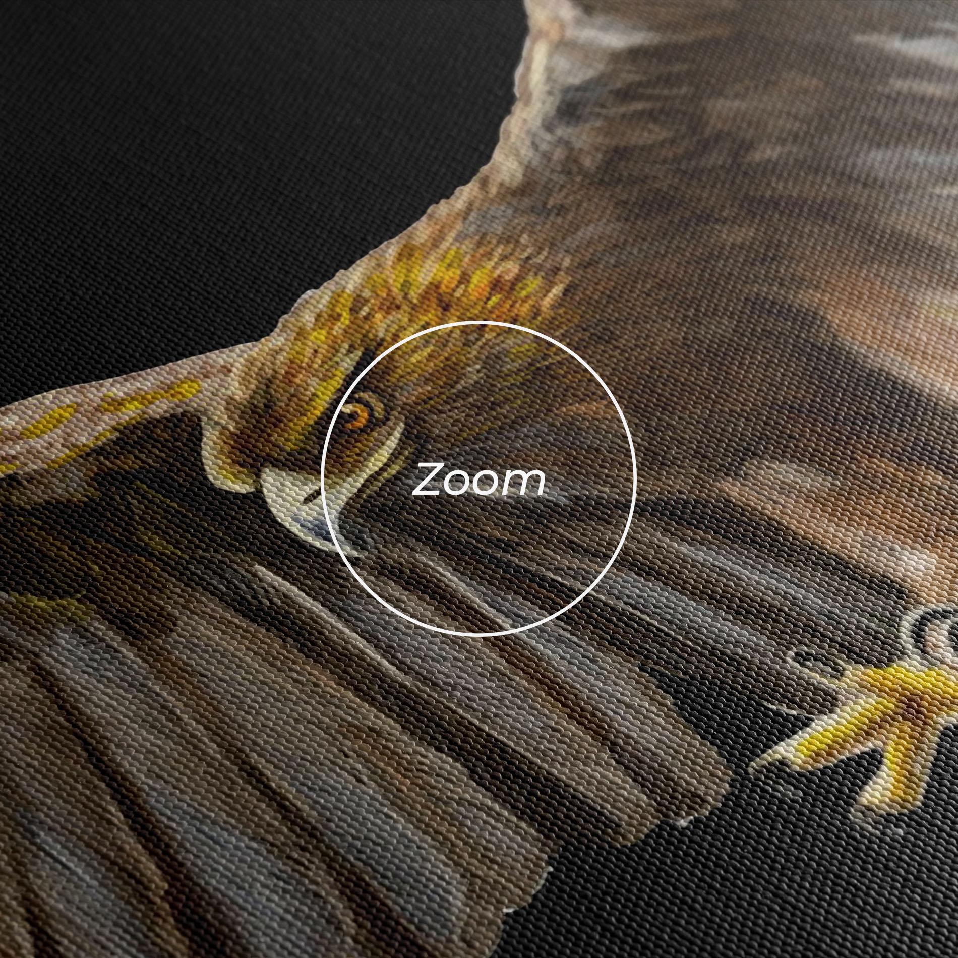 Картина на платно Eagle On Black mockup 3