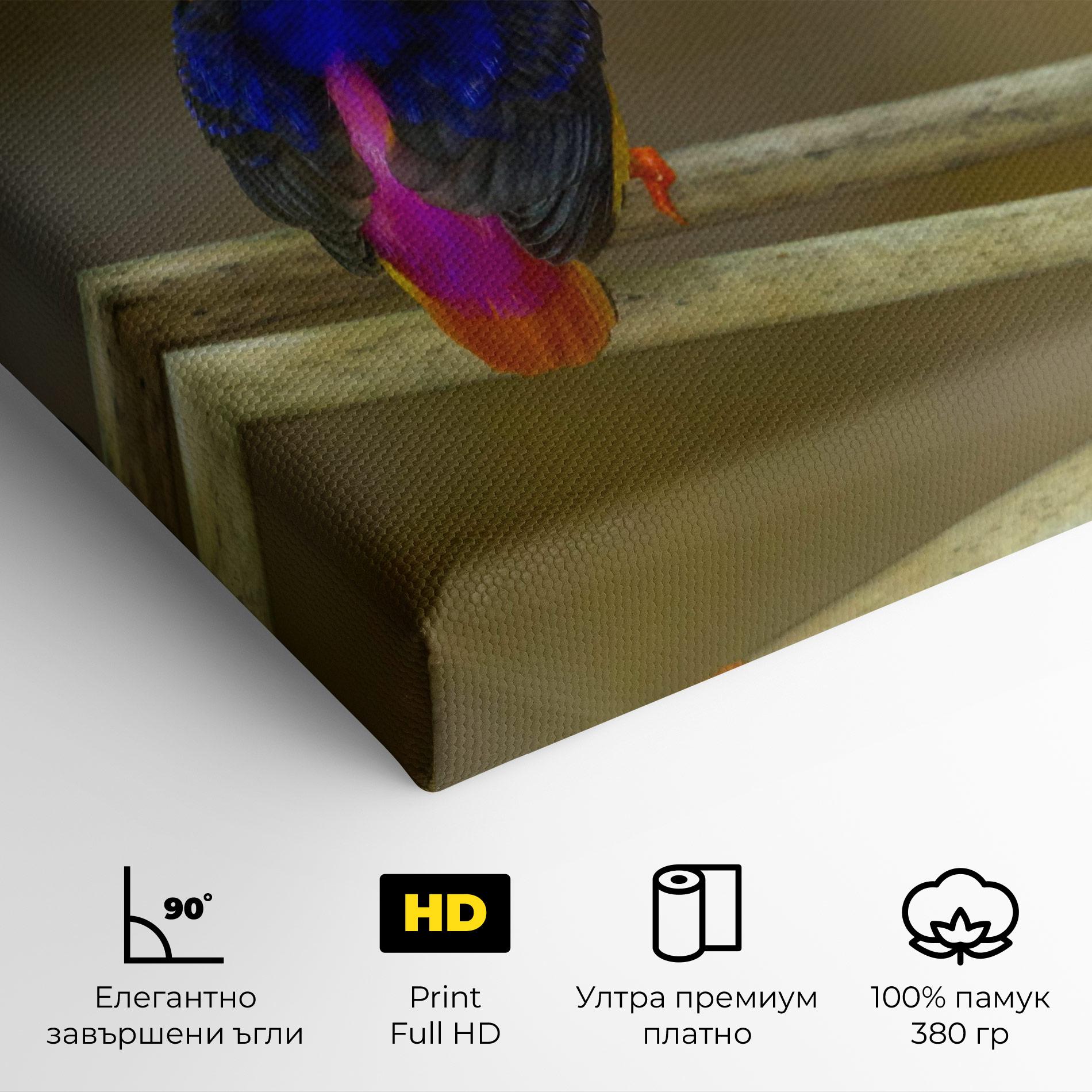 Картина на платно Colorful Bird mockup 4