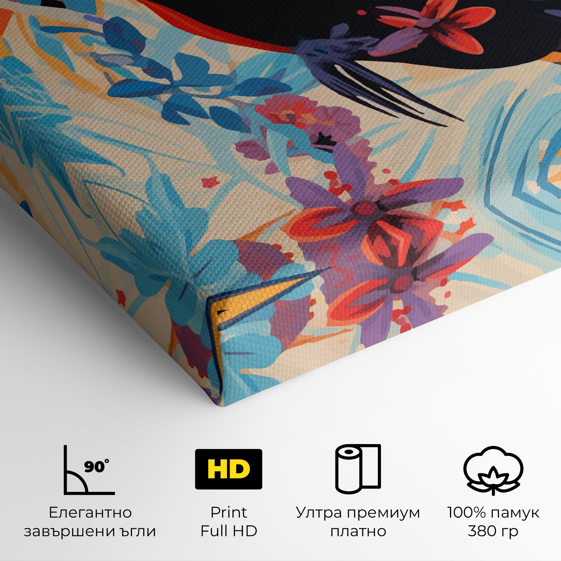Картина на платно Colorful Toucan mockup 4