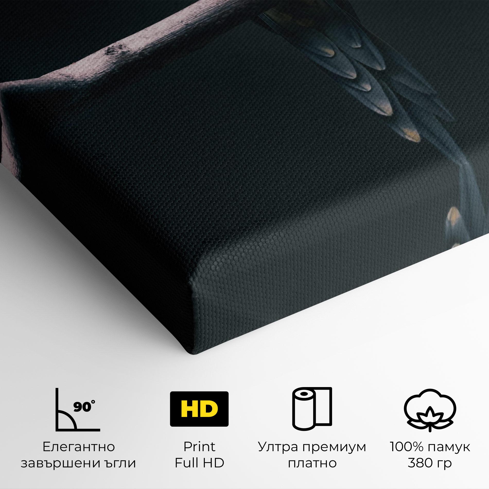 Картина на платно Fire Parrot mockup 4