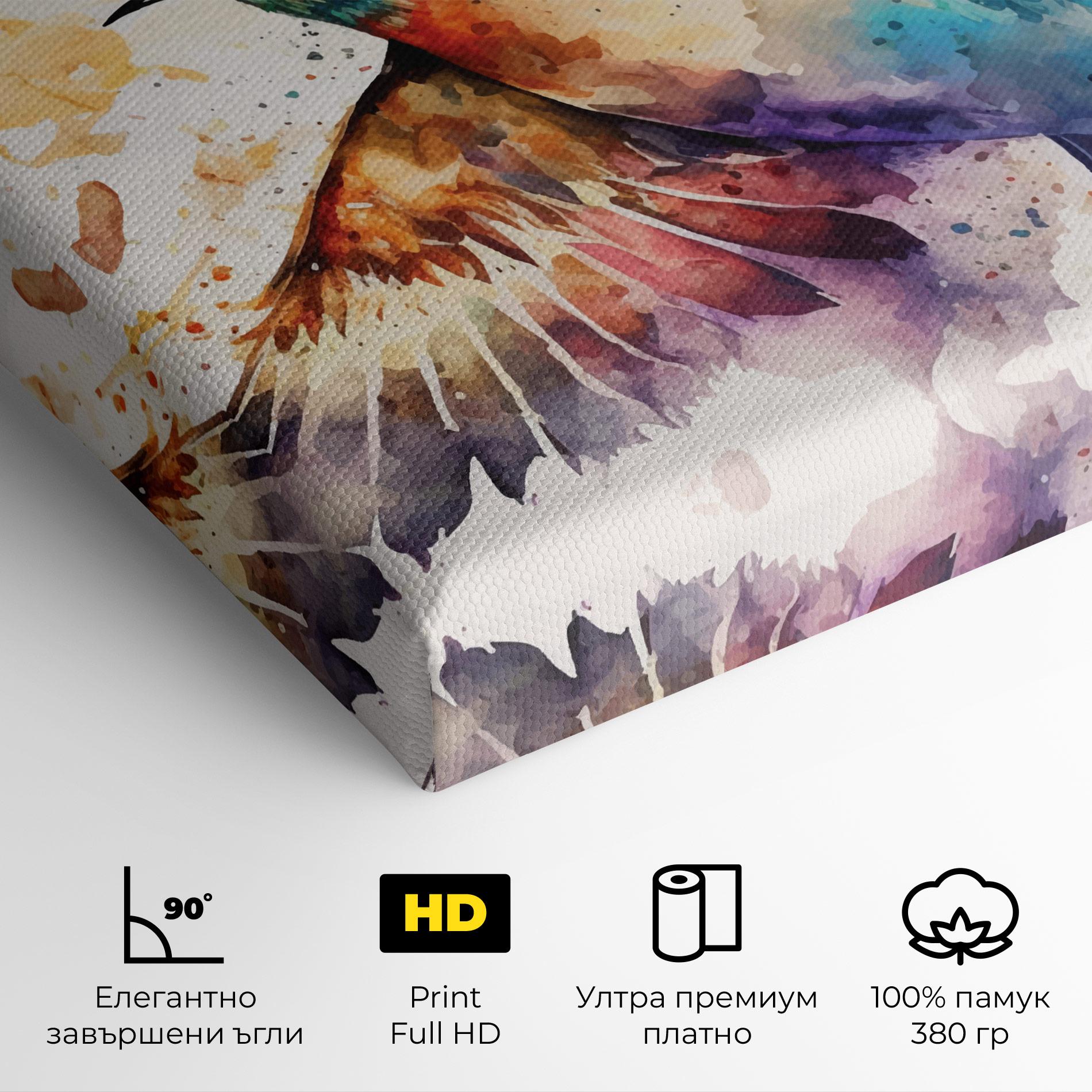 Картина на платно Painted Wings Bird mockup 4