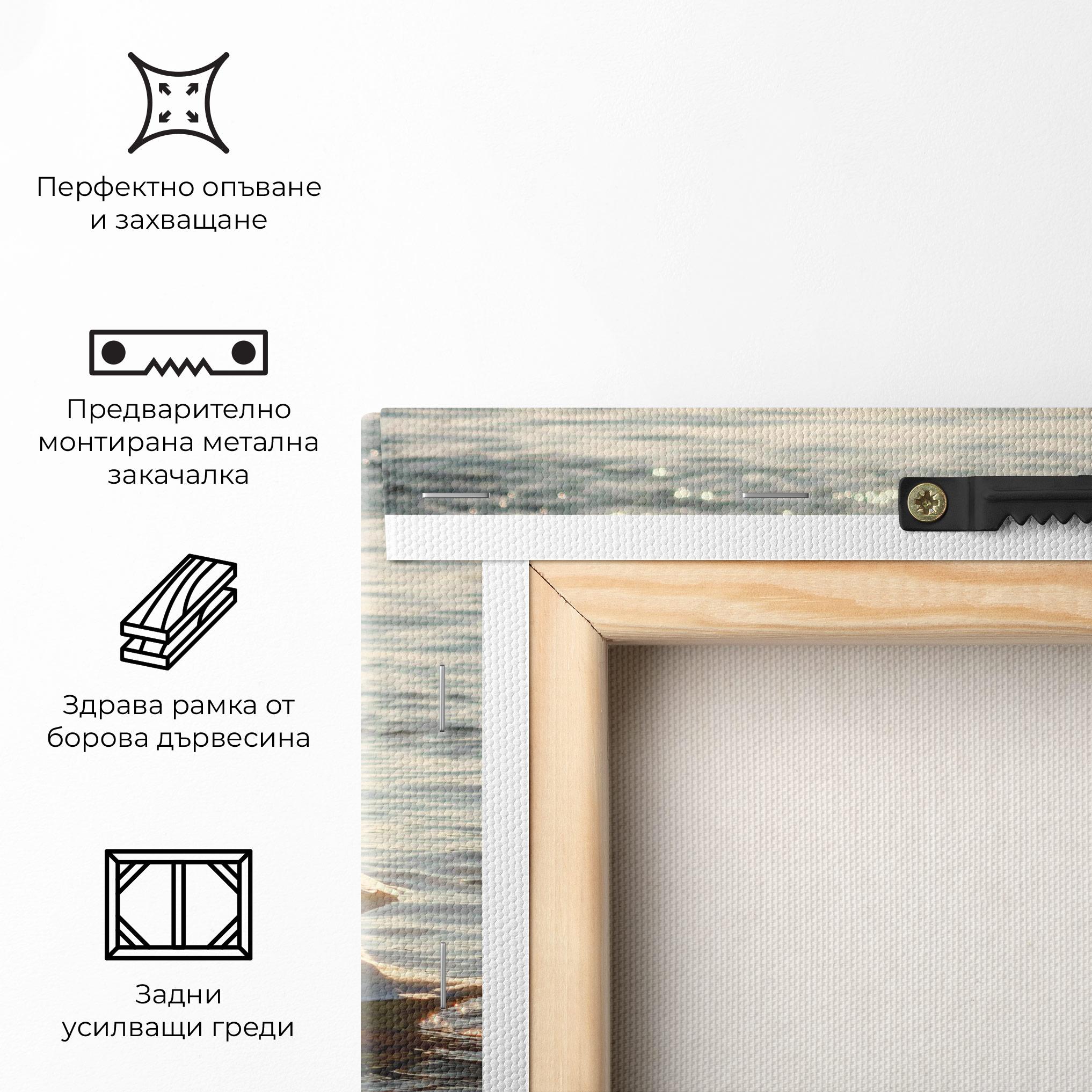 Картина на платно Swan On Lake mockup 5