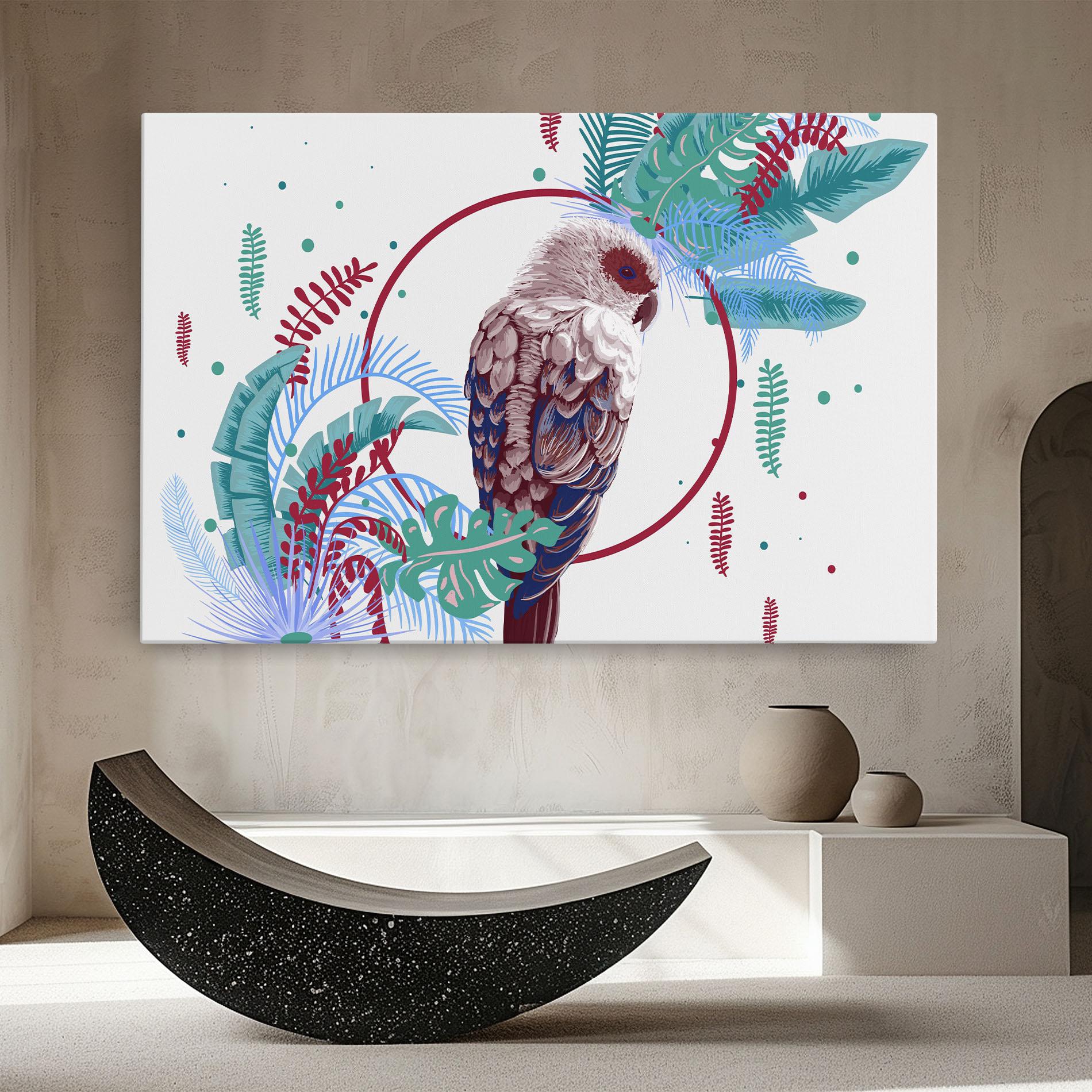 Картина на платно Bright Bird mockup 8