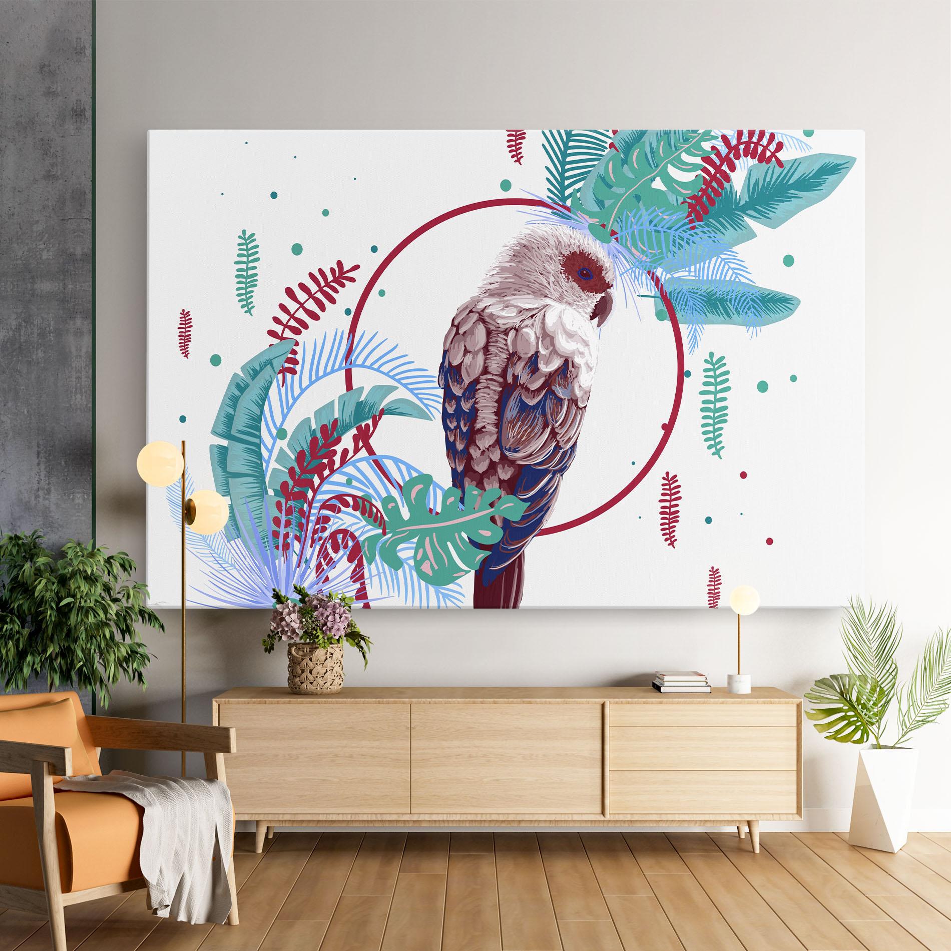 Картина на платно Bright Bird mockup 9