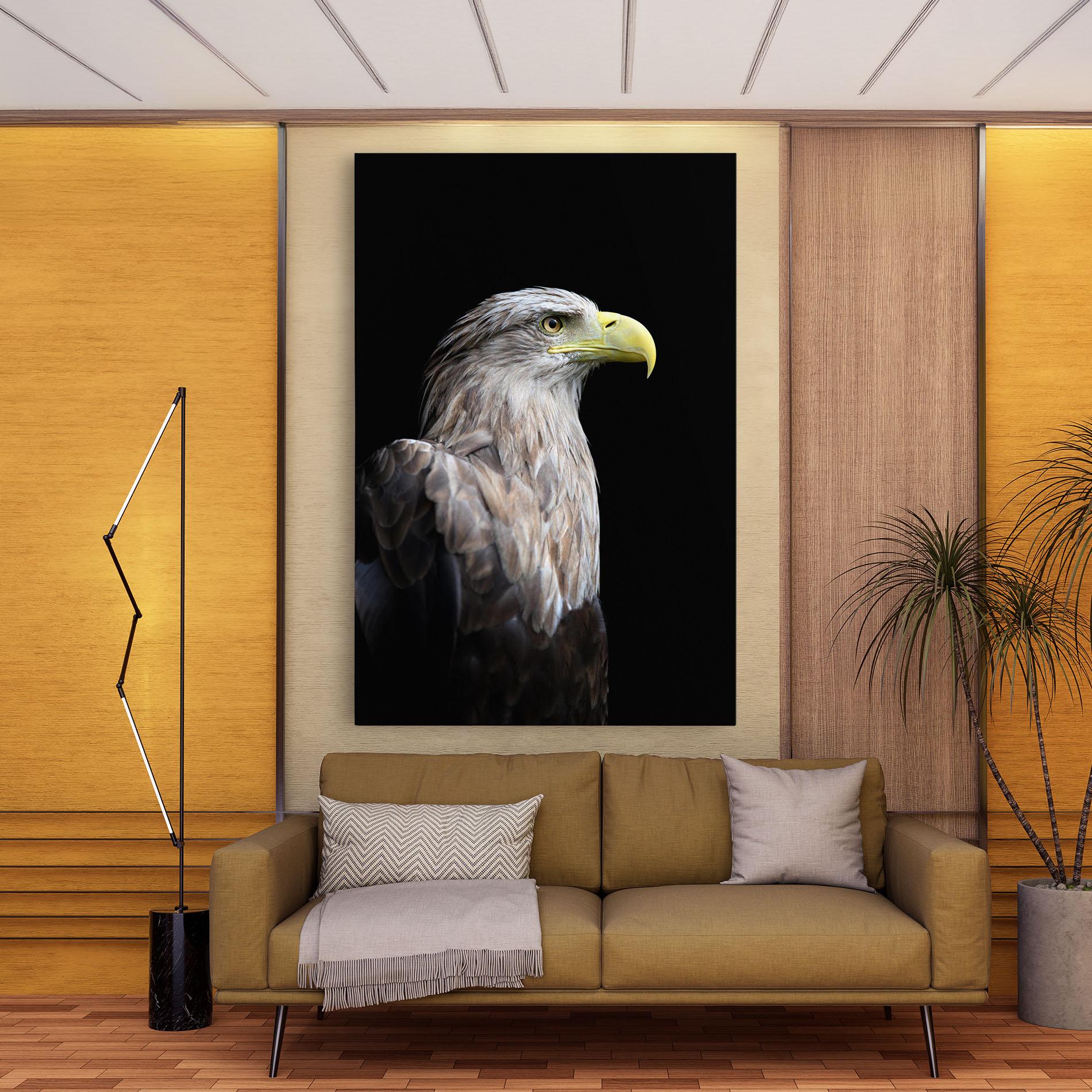 Картина на платно Close Up Eagle mockup 9