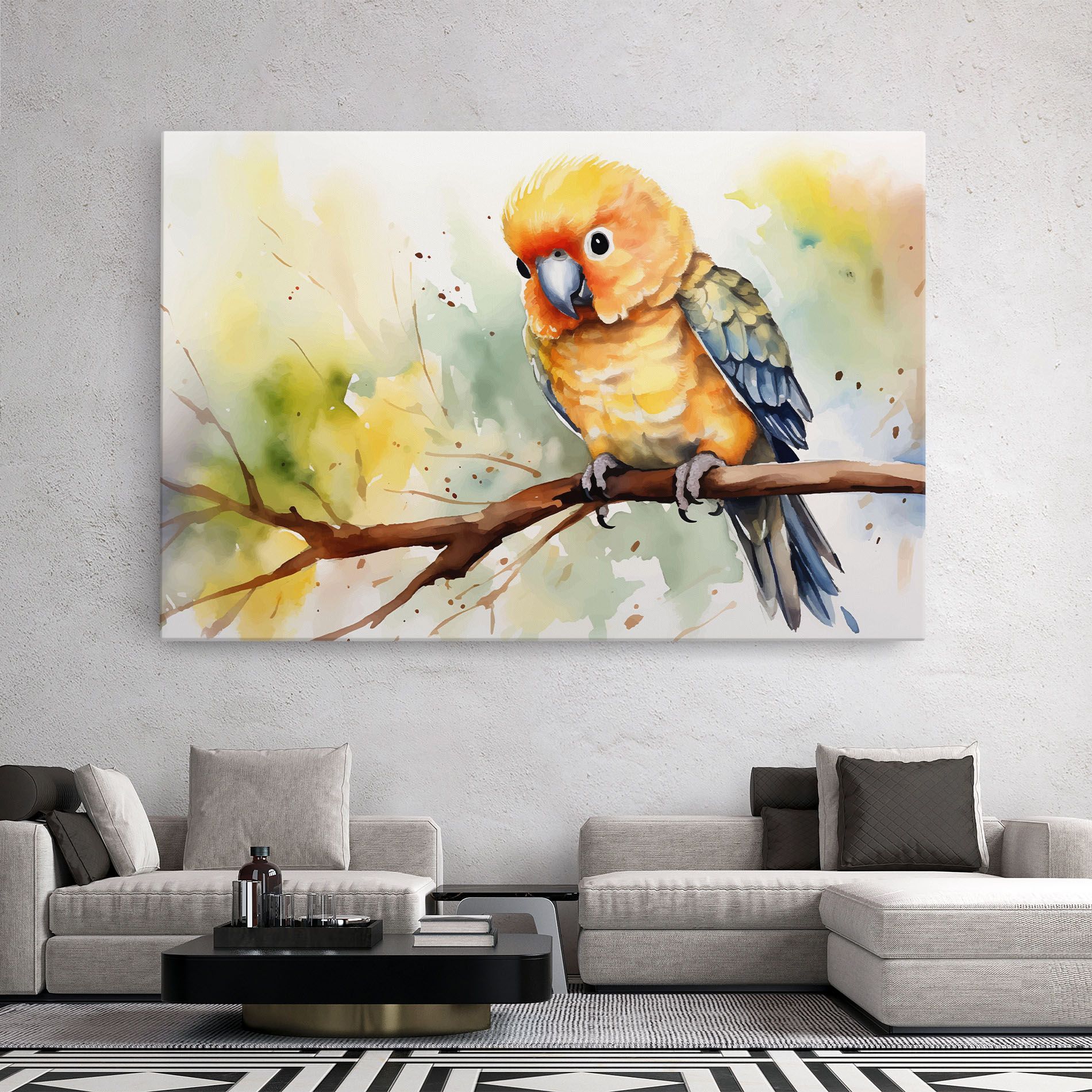 Cute Baby Parrot mockup 2