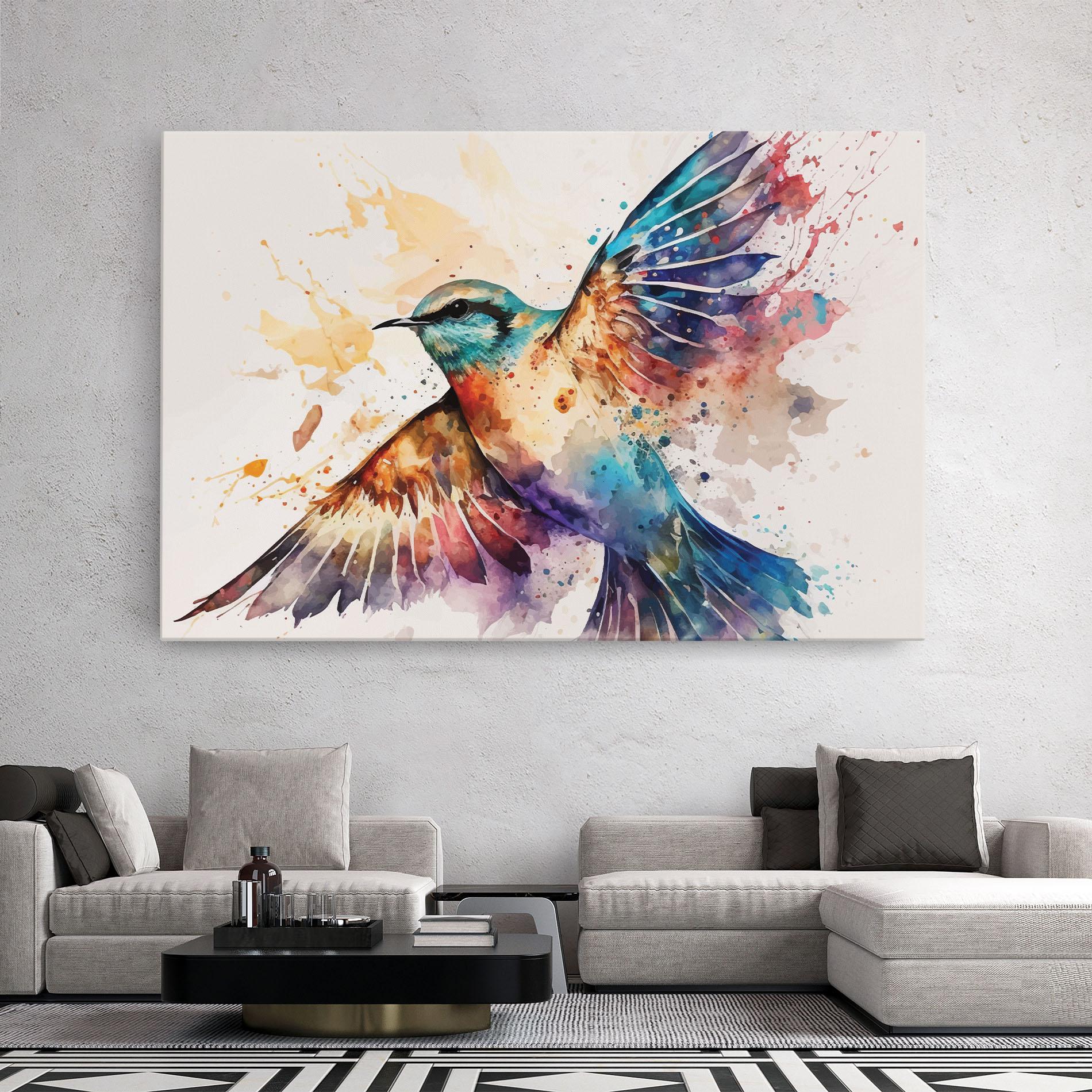 Картина на платно Painted Wings Bird mockup 2
