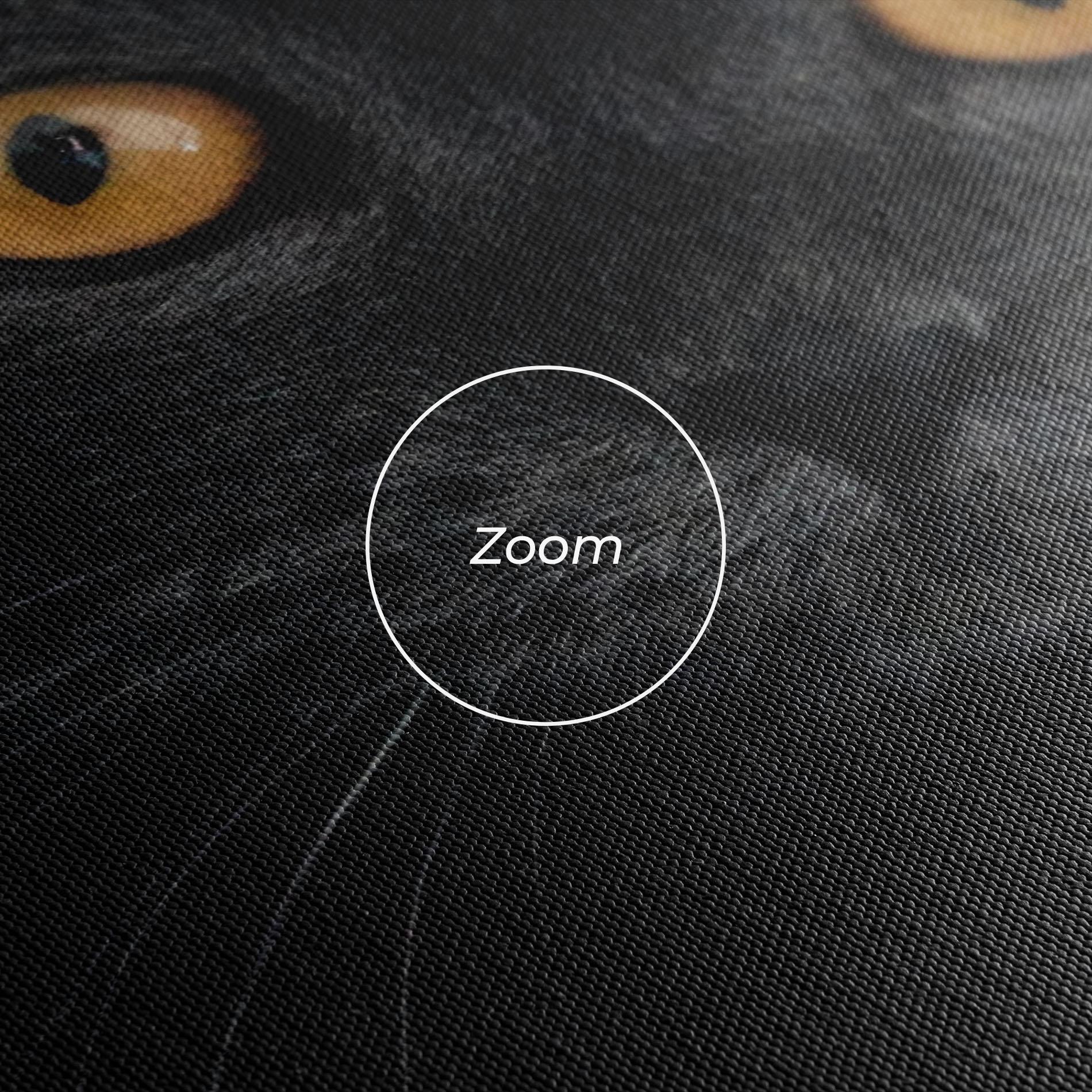 Картина на платно Grey Cat With Orange Eyes mockup 3