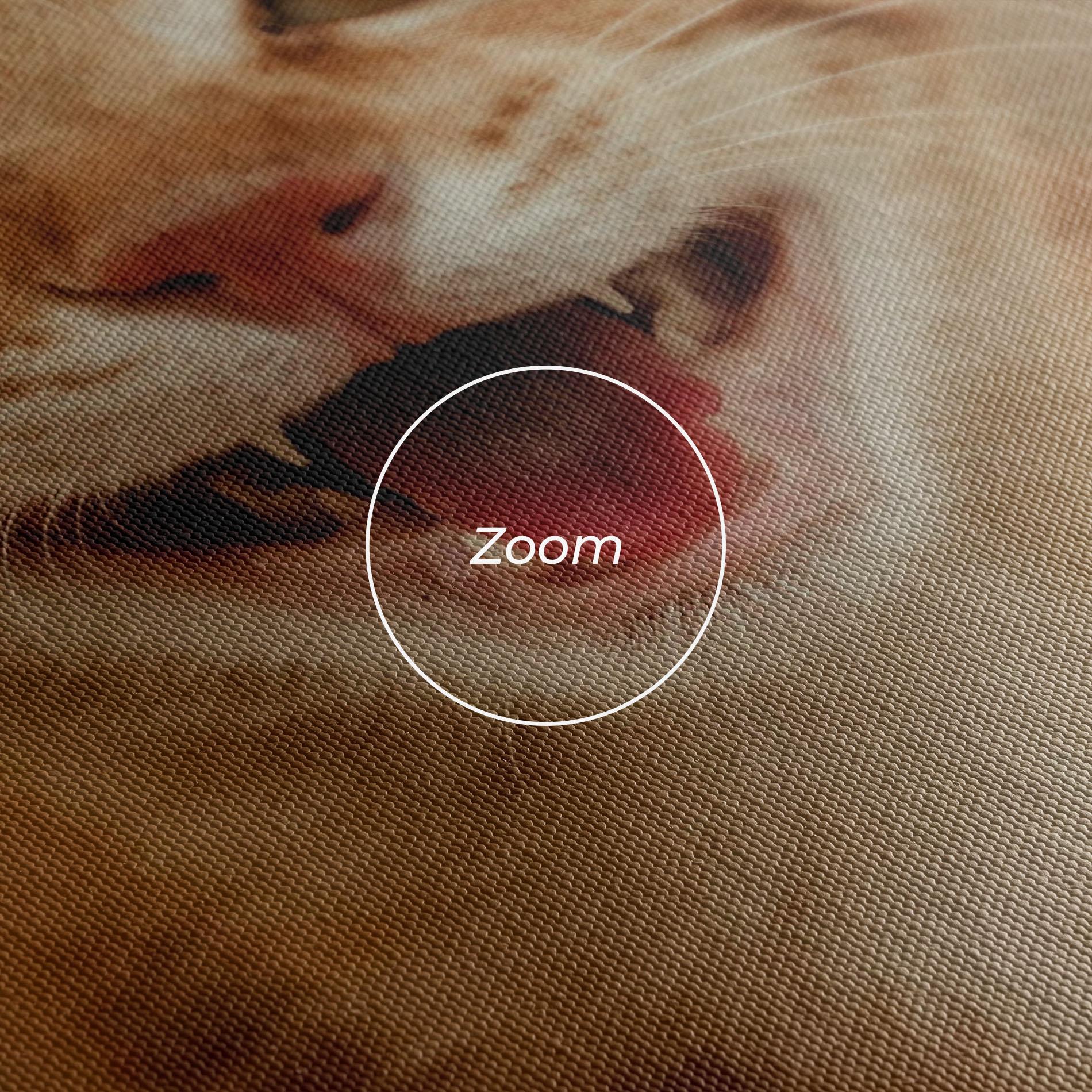 Картина на платно Orange Cat Smiling mockup 3