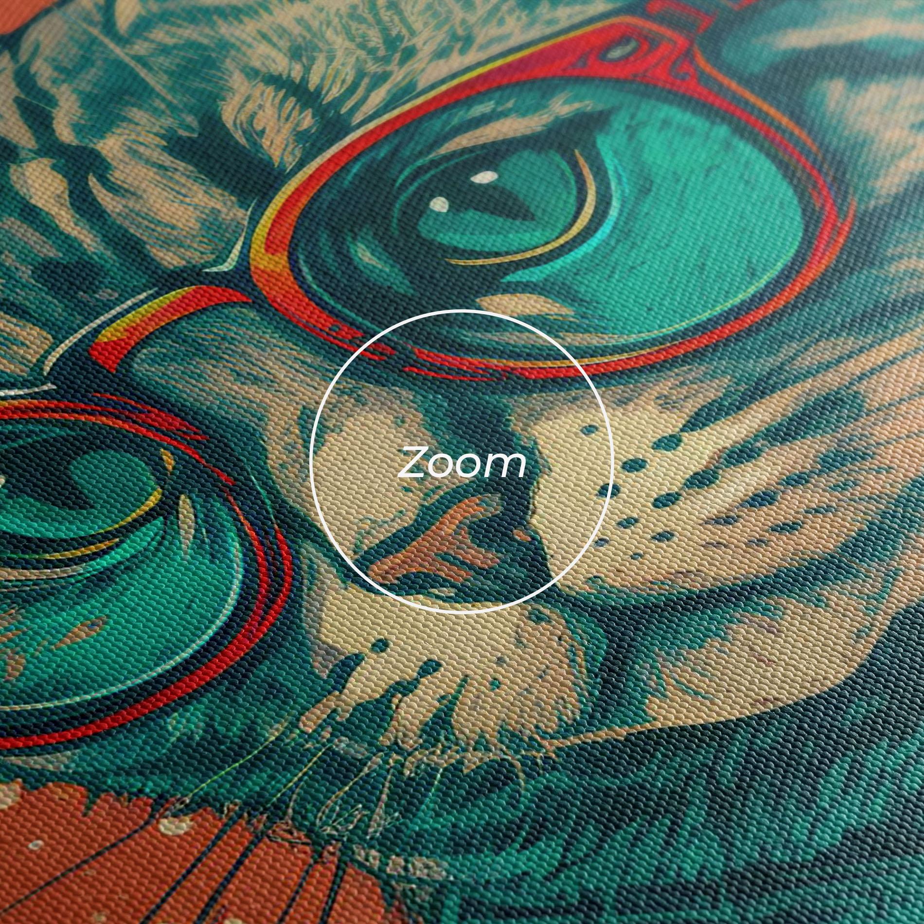 Картина на платно Red Glasses Cat mockup 3