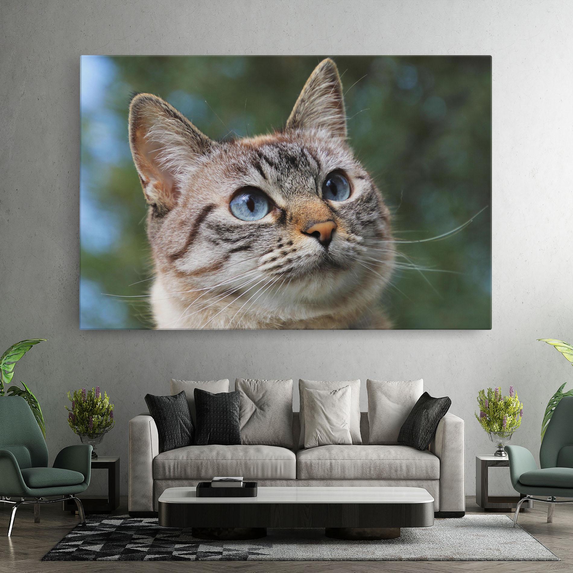 Картина на платно Blue Eyes Cutie mockup 7