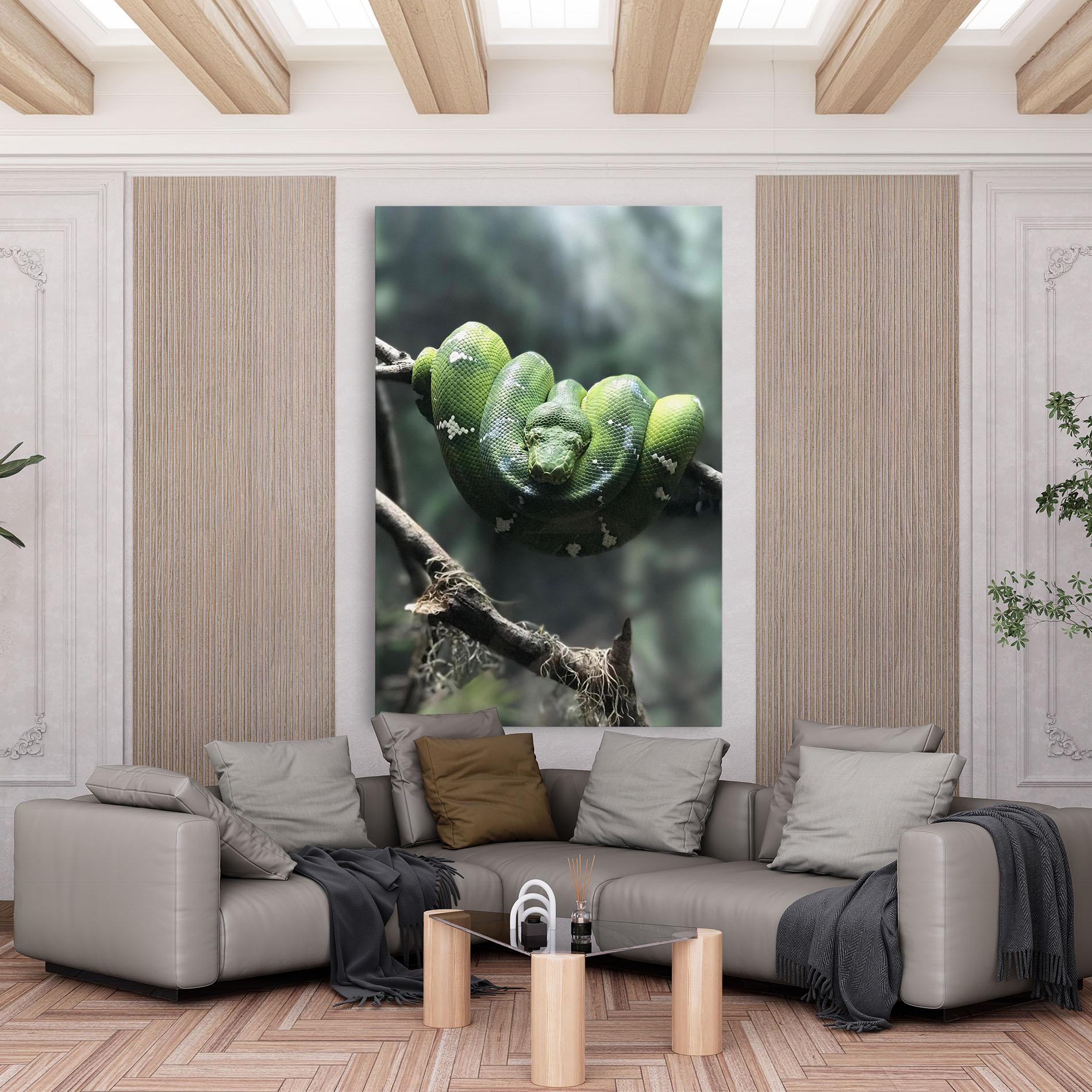 Картина на платно Sleepy Snake mockup 6