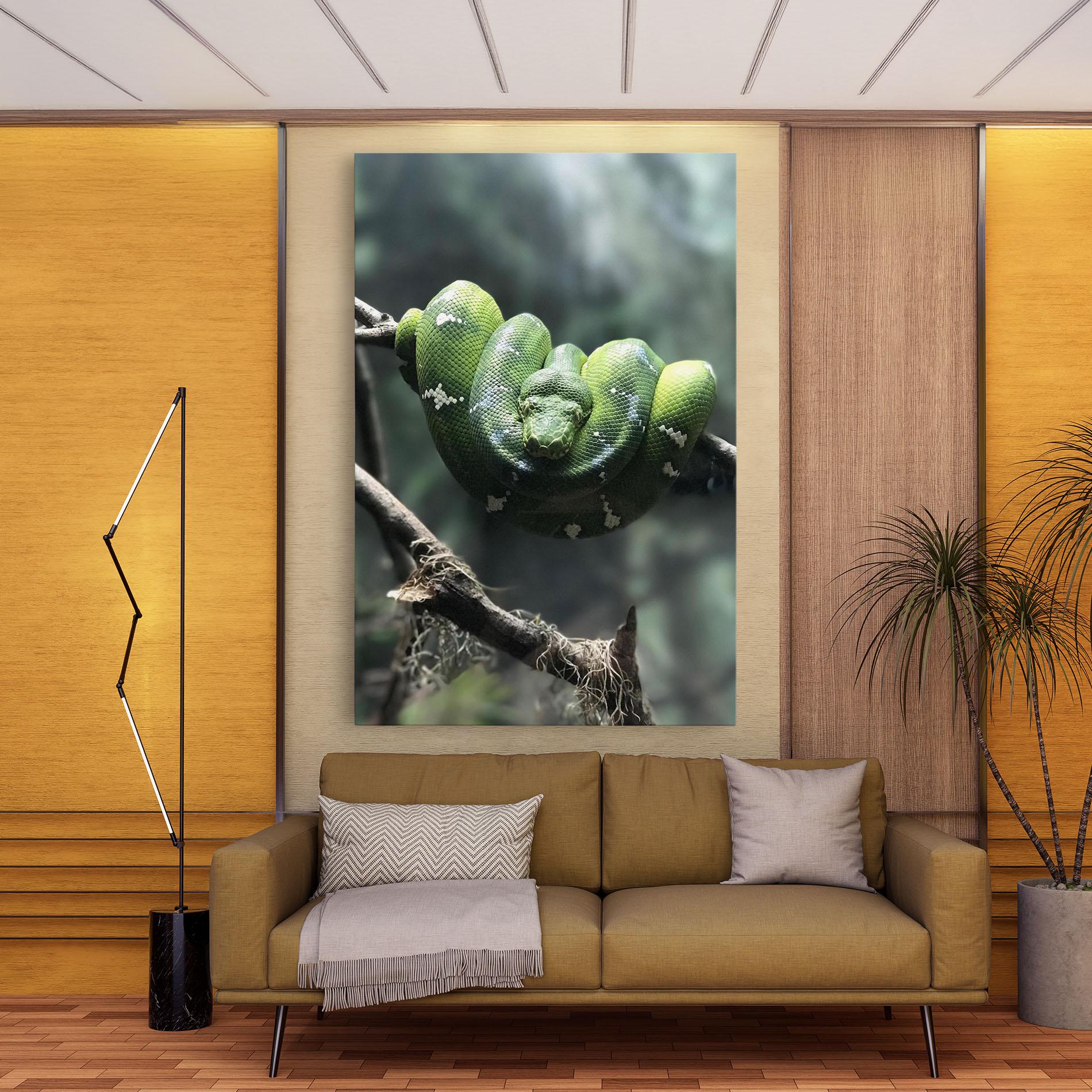 Картина на платно Sleepy Snake mockup 9