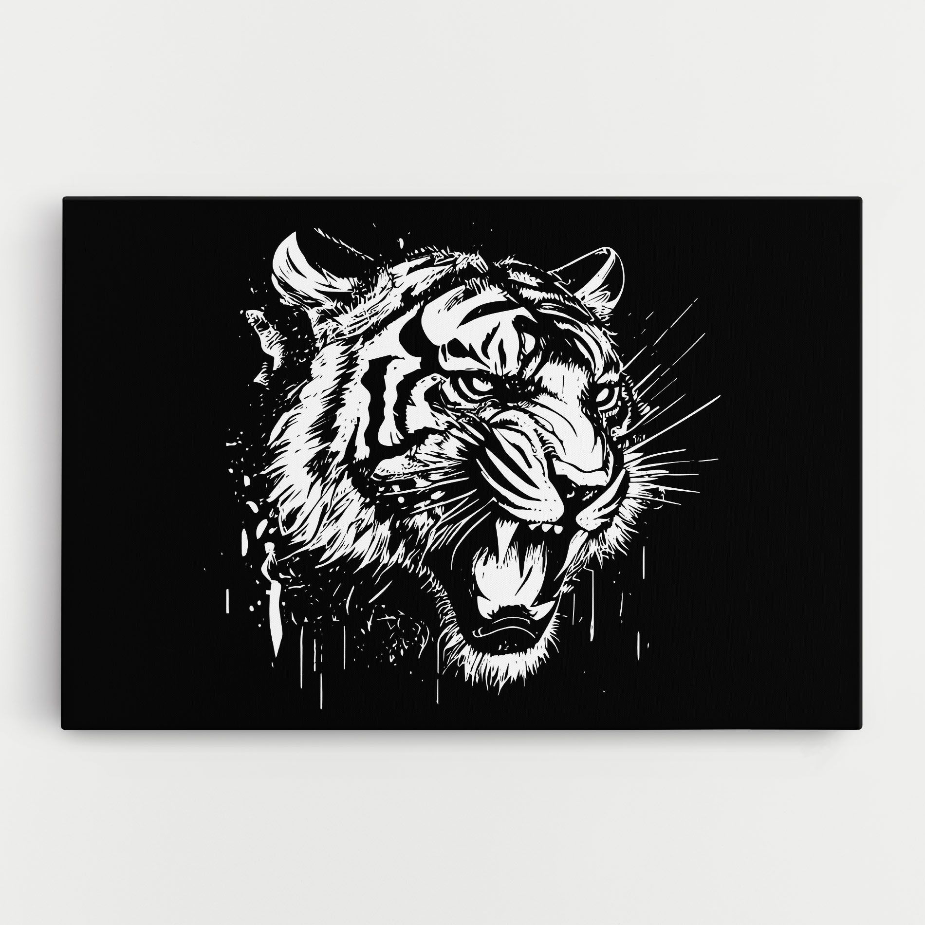 Angry Tiger Head mockup 0