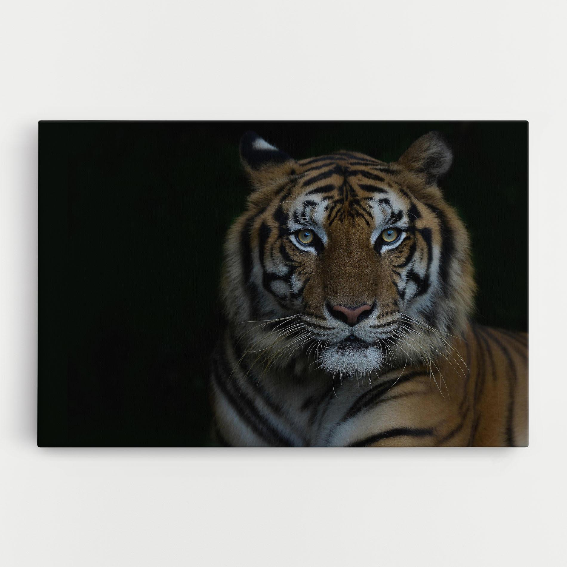 Картина на платно Close Up Tiger mockup 0