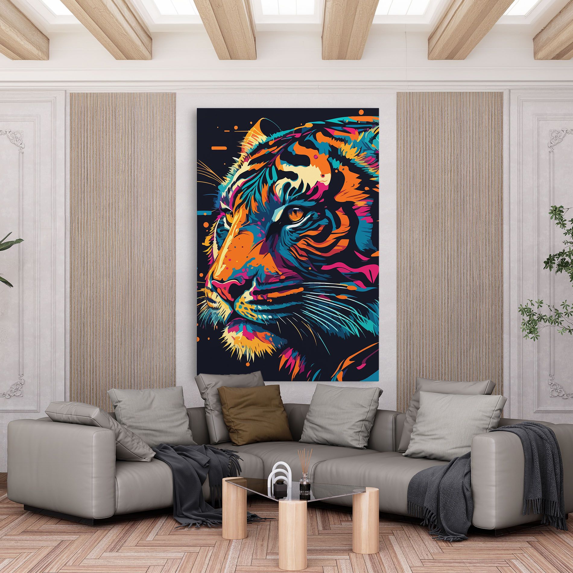 Colorful Tiger mockup 6