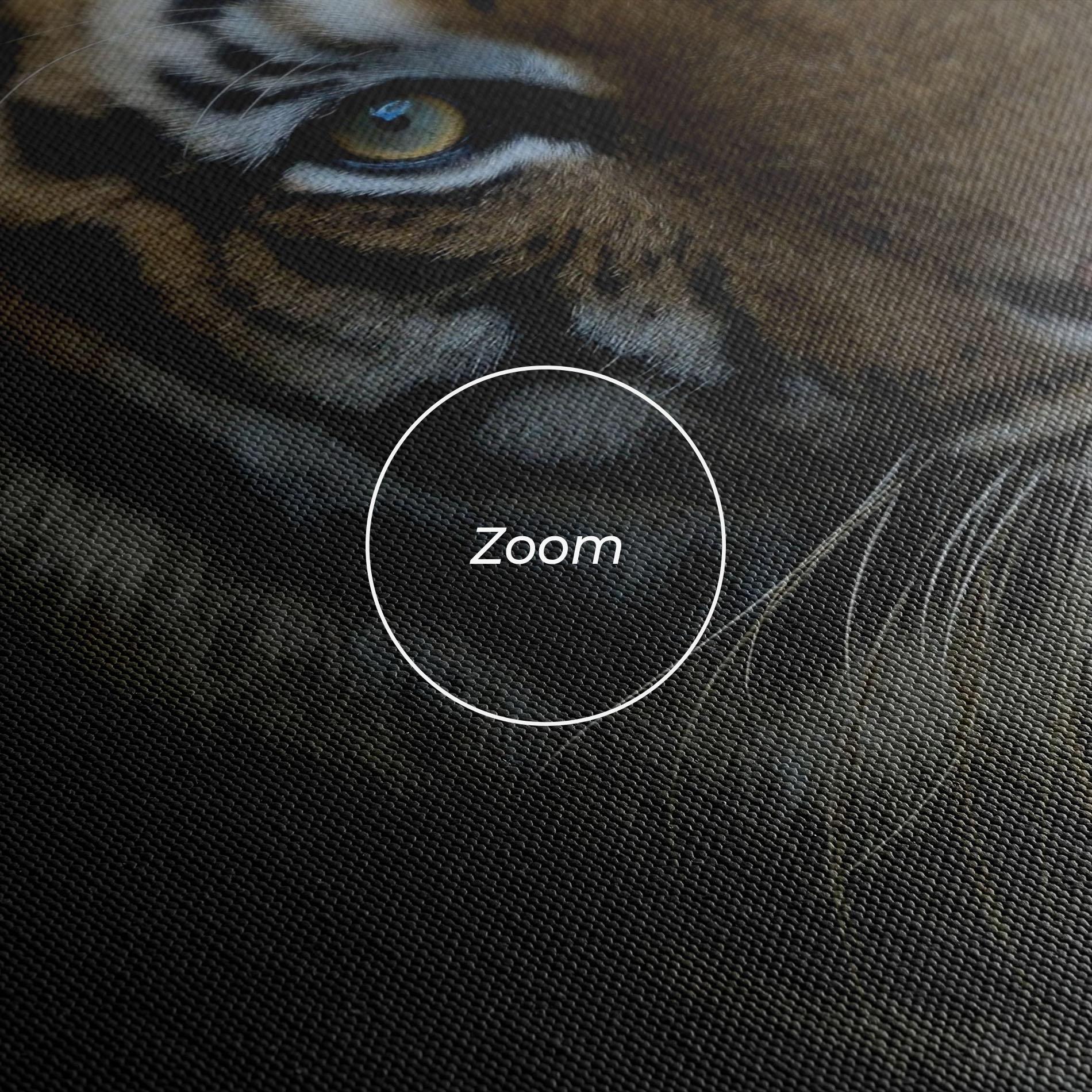 Картина на платно Close Up Tiger mockup 3