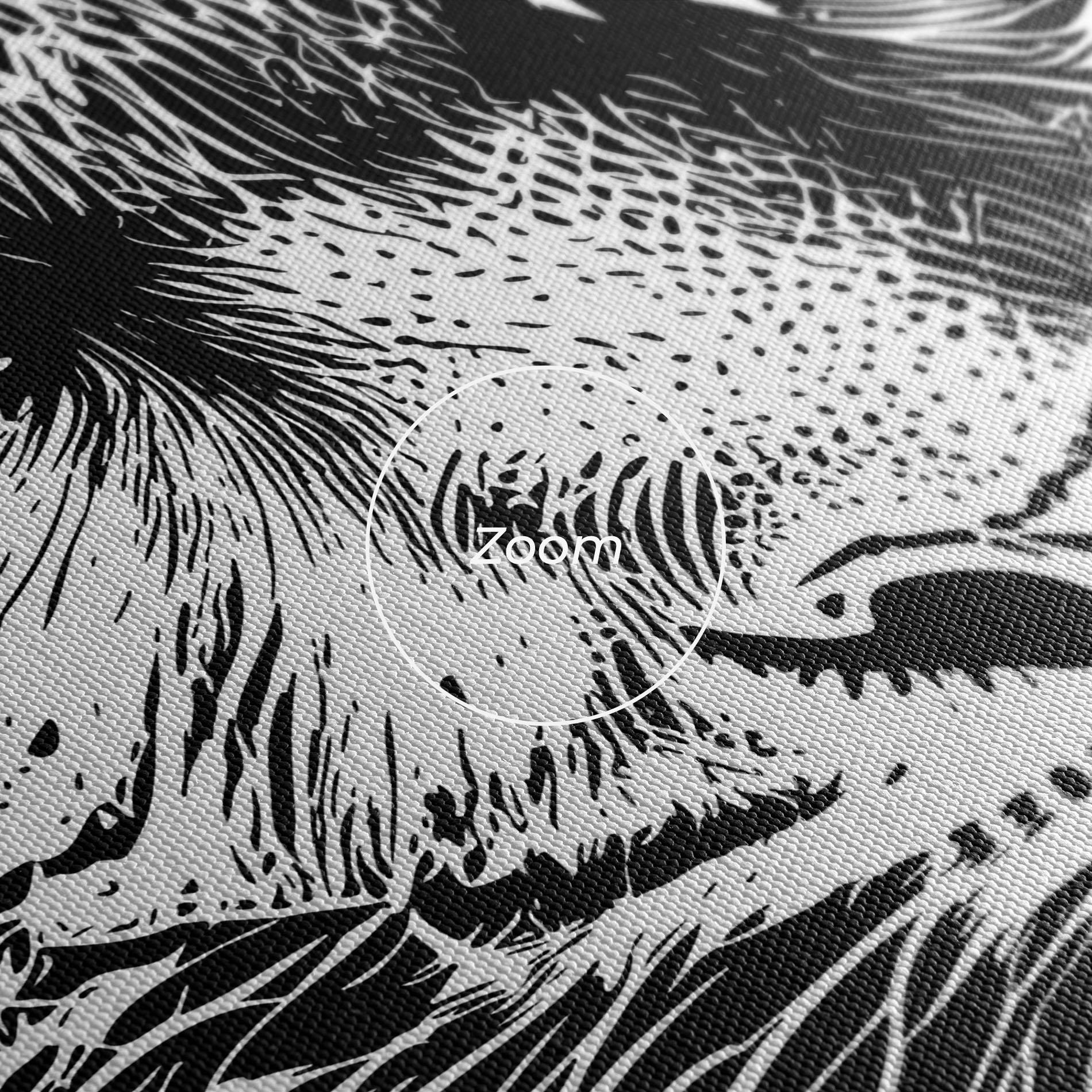 Картина на платно Pretty Tiger Head mockup 3