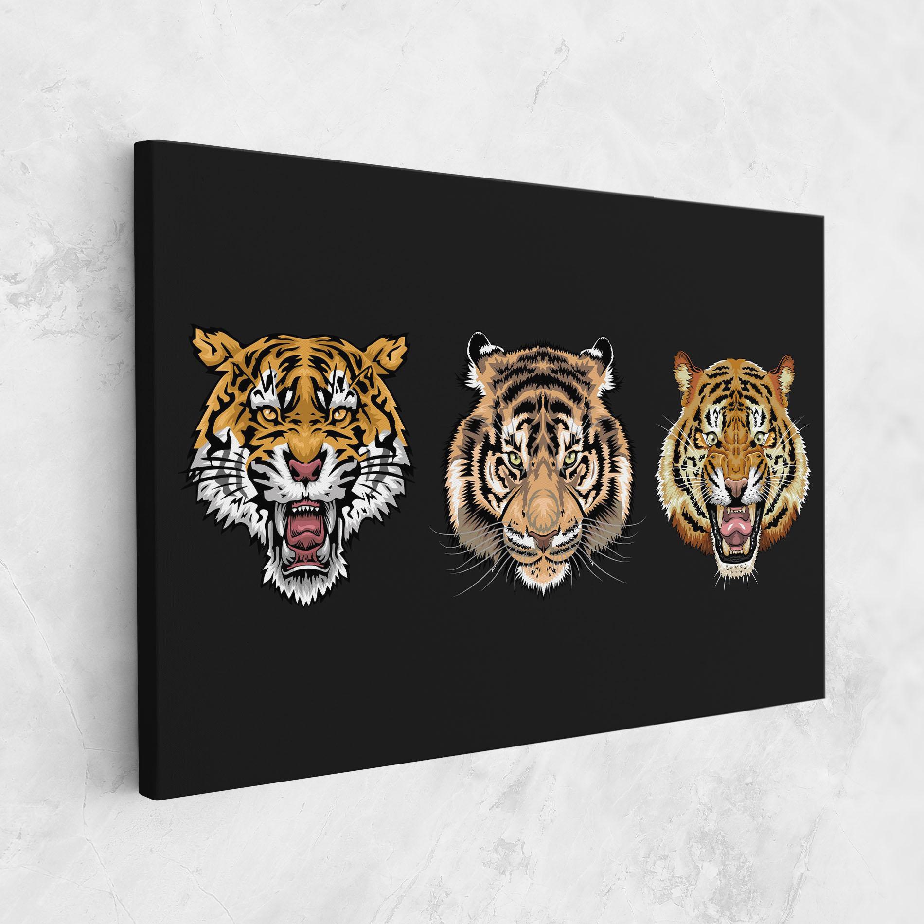 Картина на платно 3 Tigers mockup 1