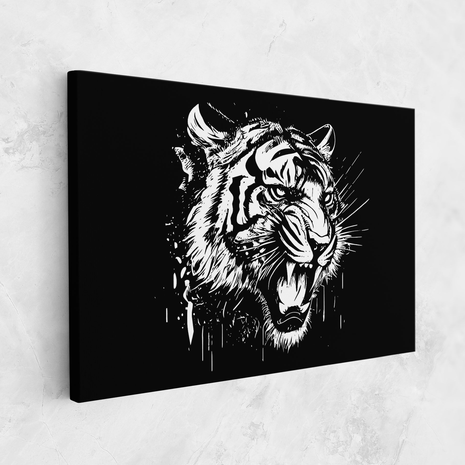 Angry Tiger Head mockup 1