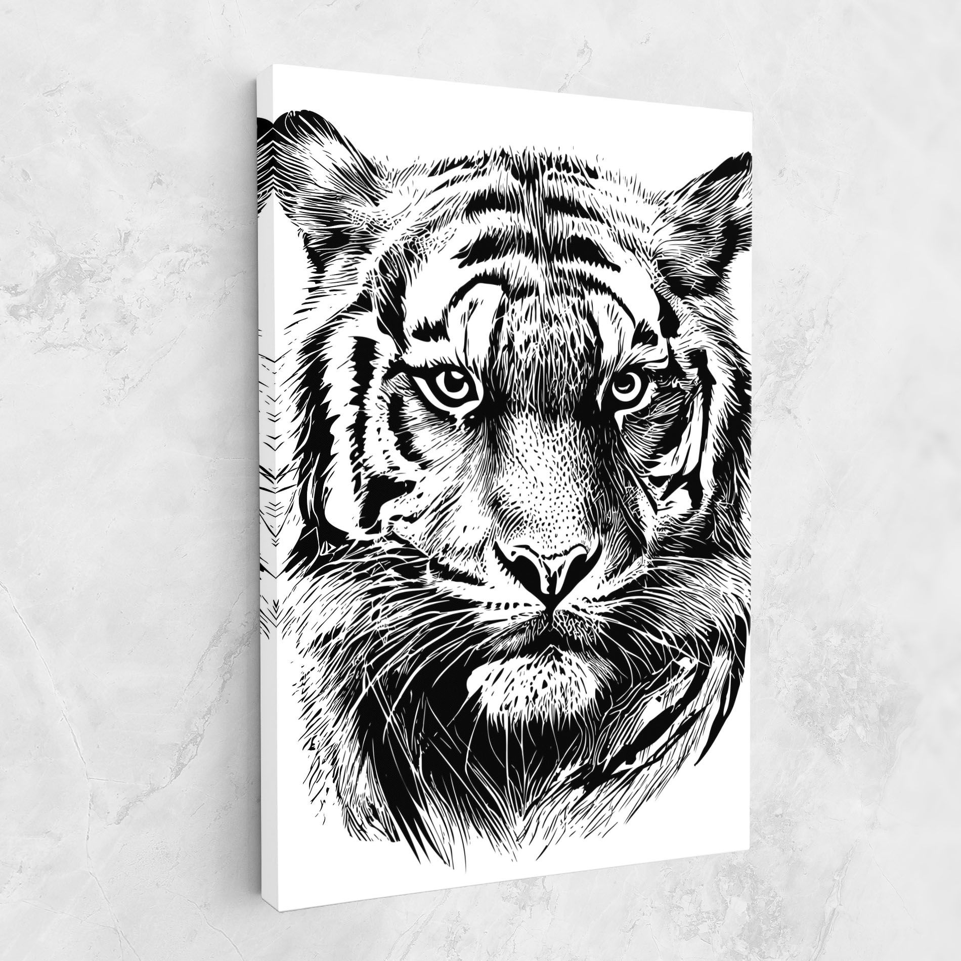 Pretty Tiger Head mockup 1