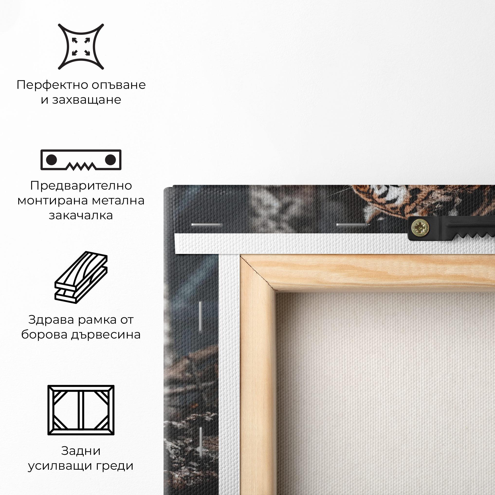 Картина на платно Forest Tiger mockup 5