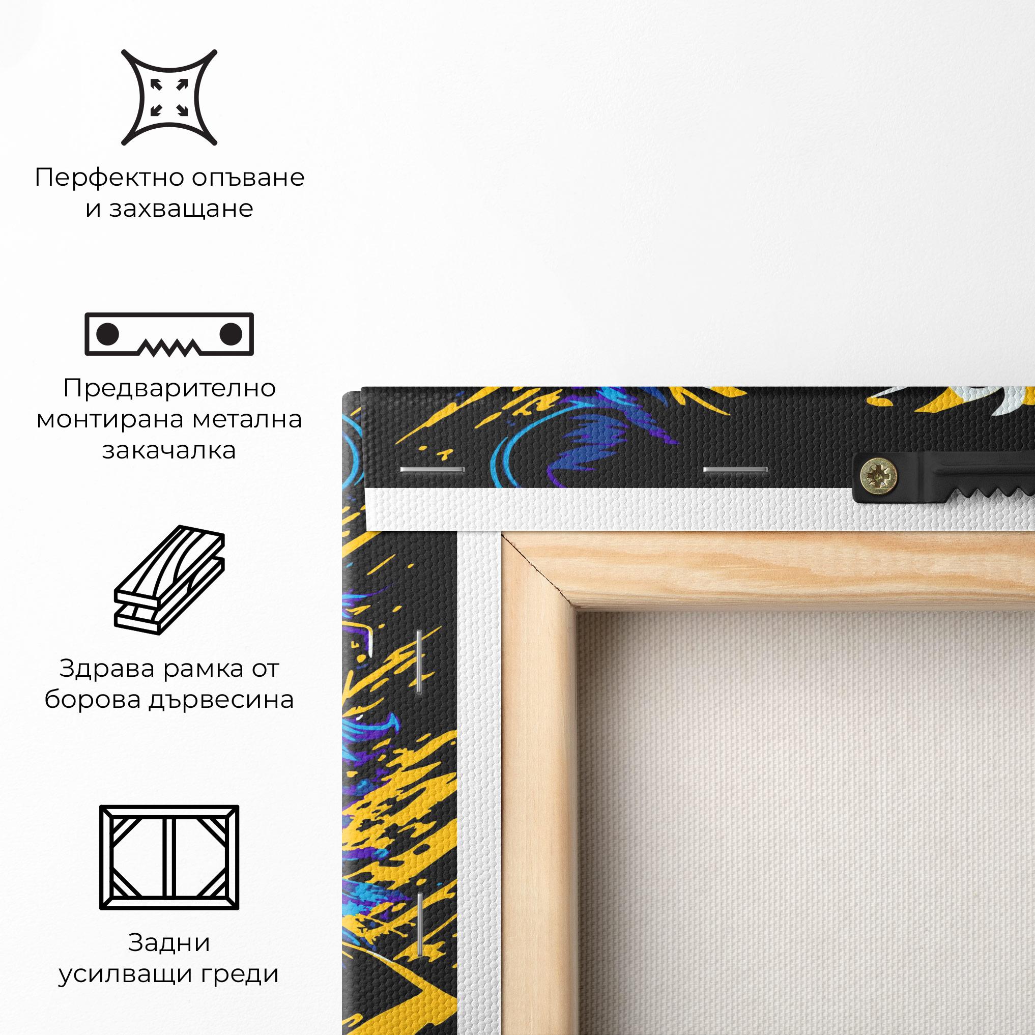 Картина на платно Glasses Tiger mockup 5