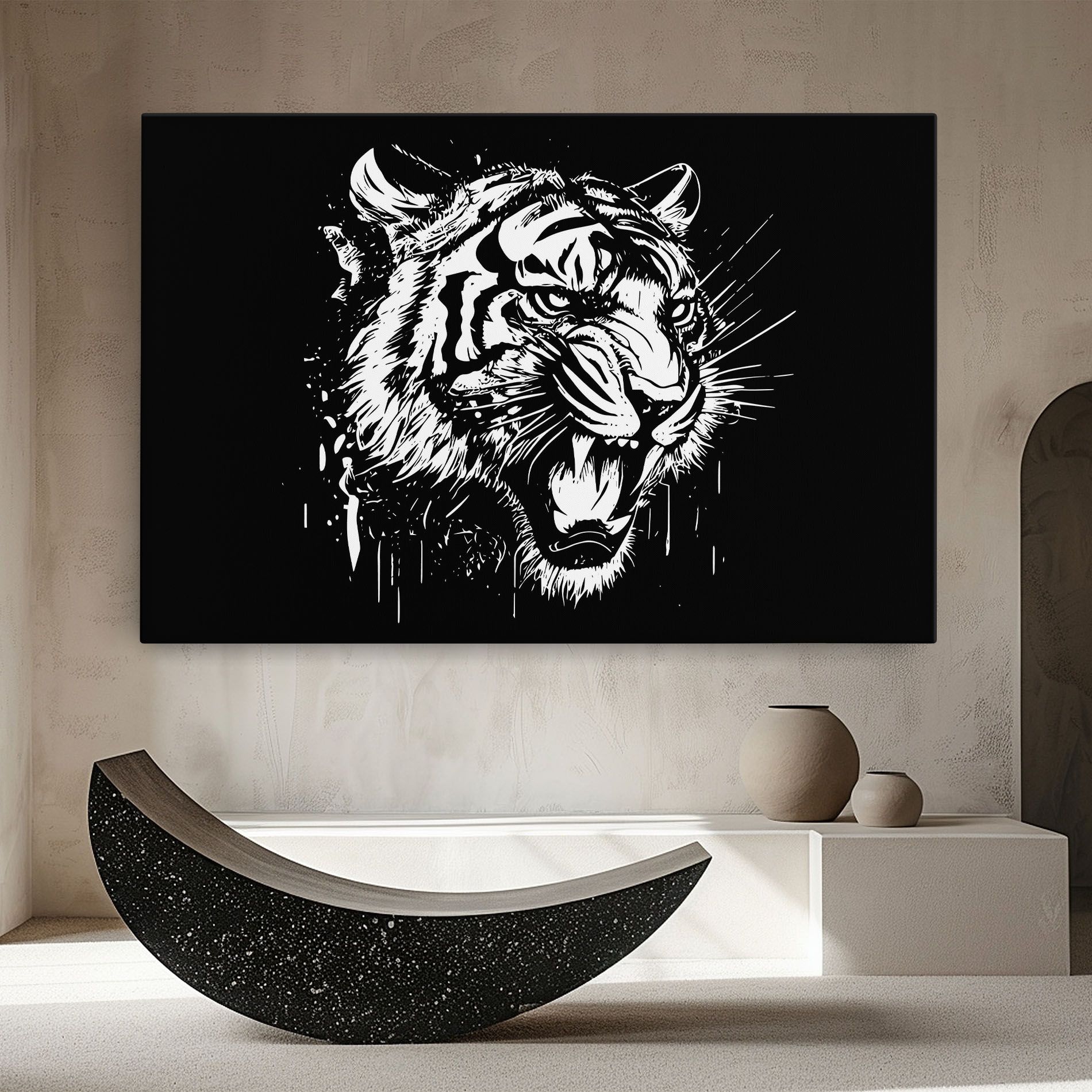 Angry Tiger Head mockup 8