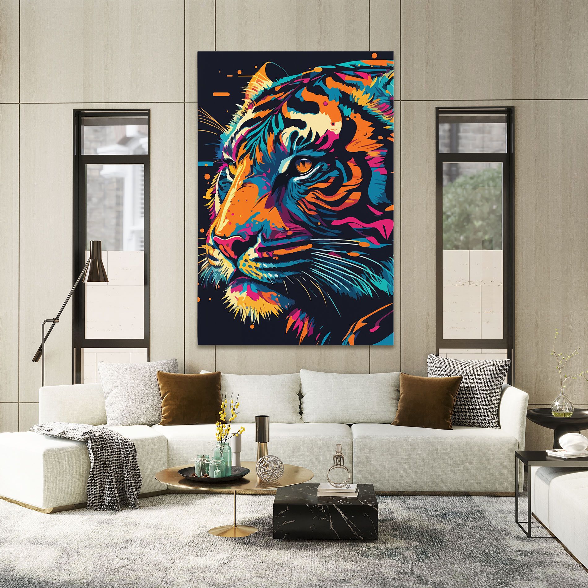 Colorful Tiger mockup 2