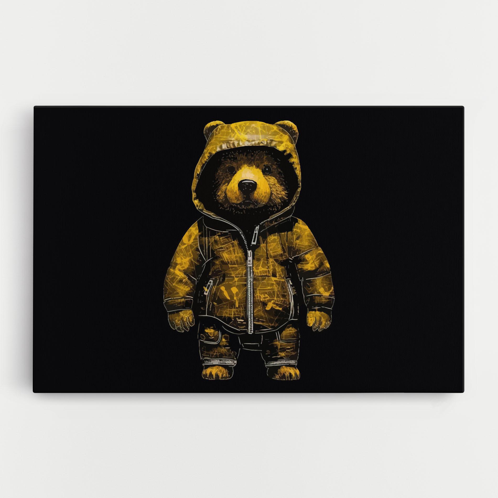 Картина на платно Yellow Bear mockup 0