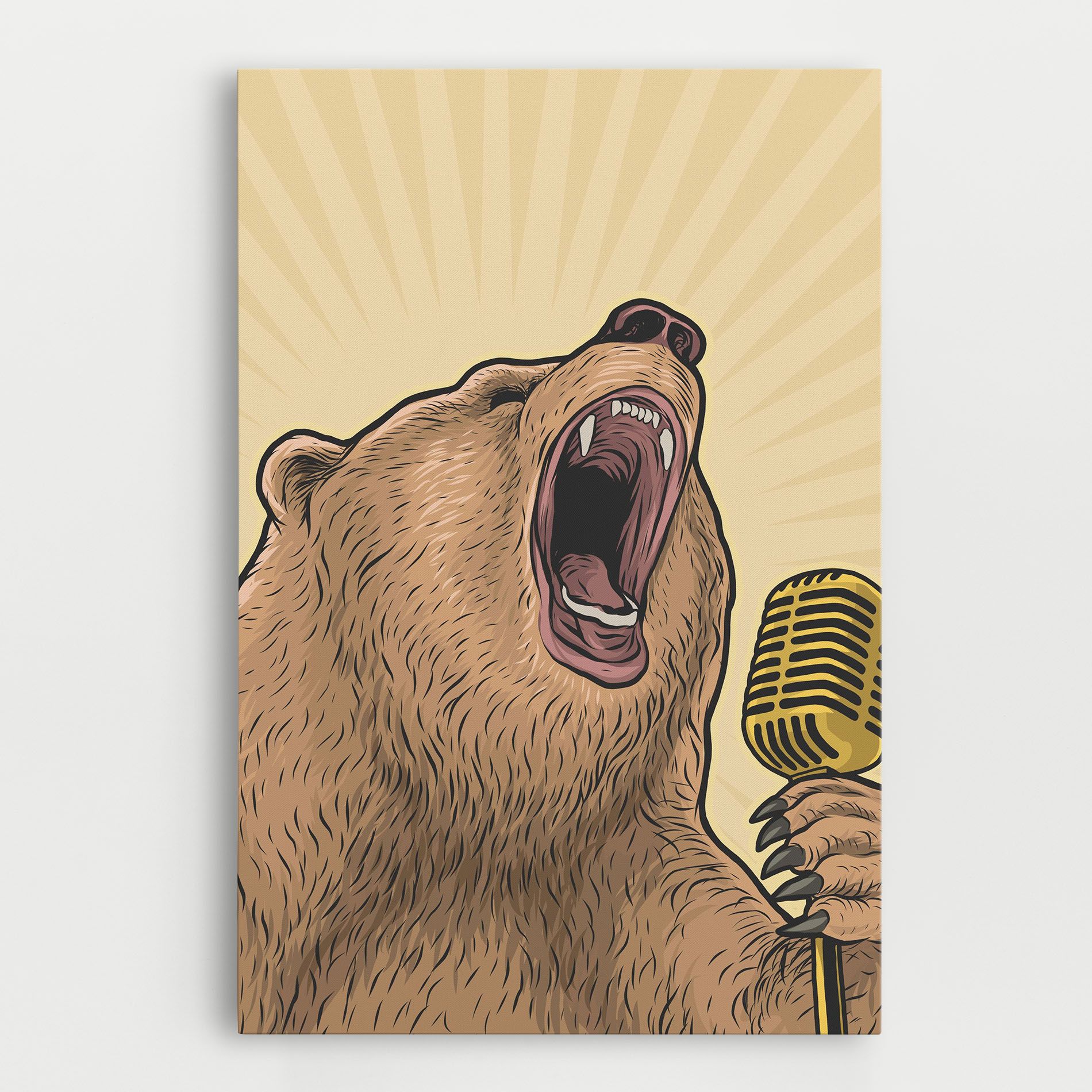 Bear Singing mockup 0
