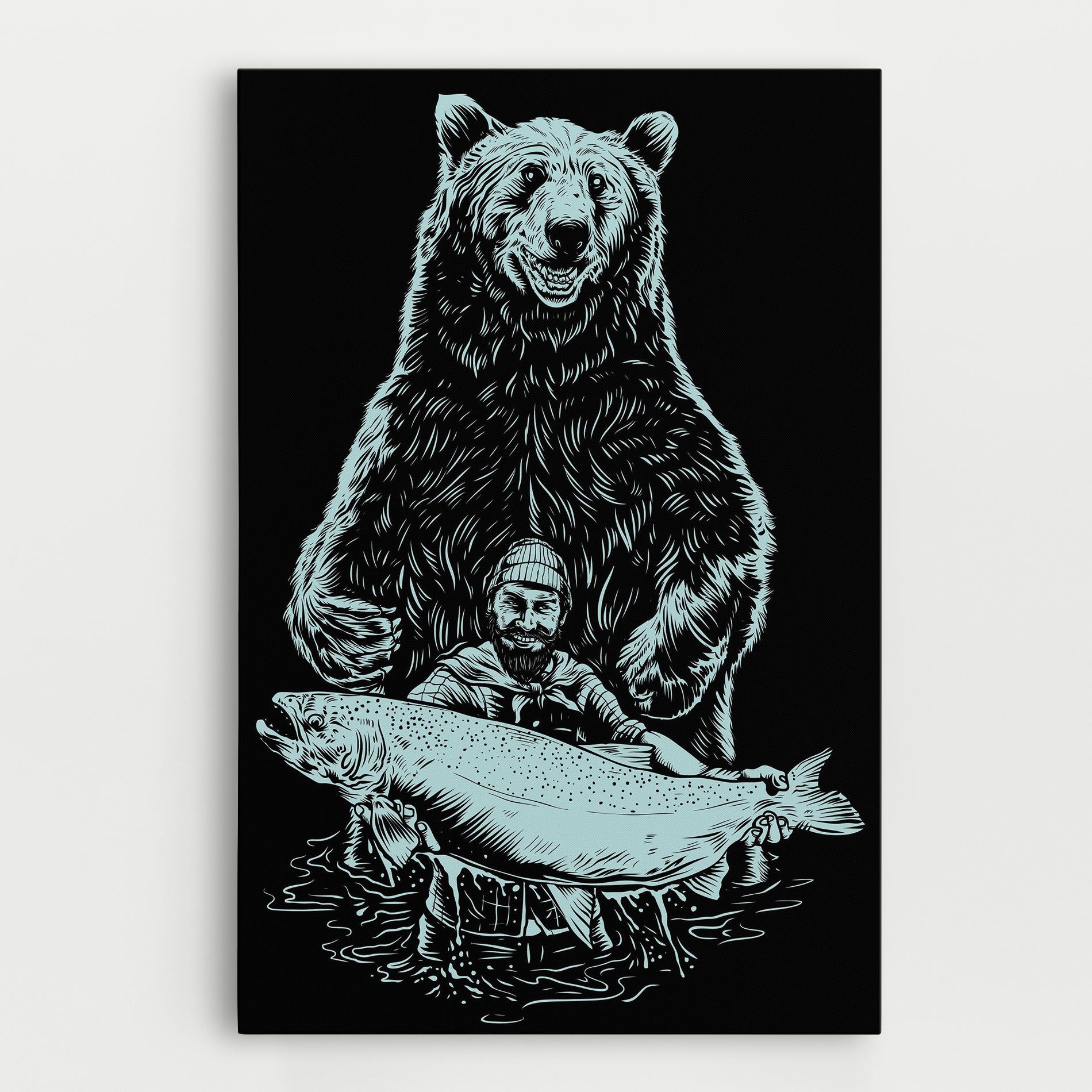 Fishing Bear mockup 0