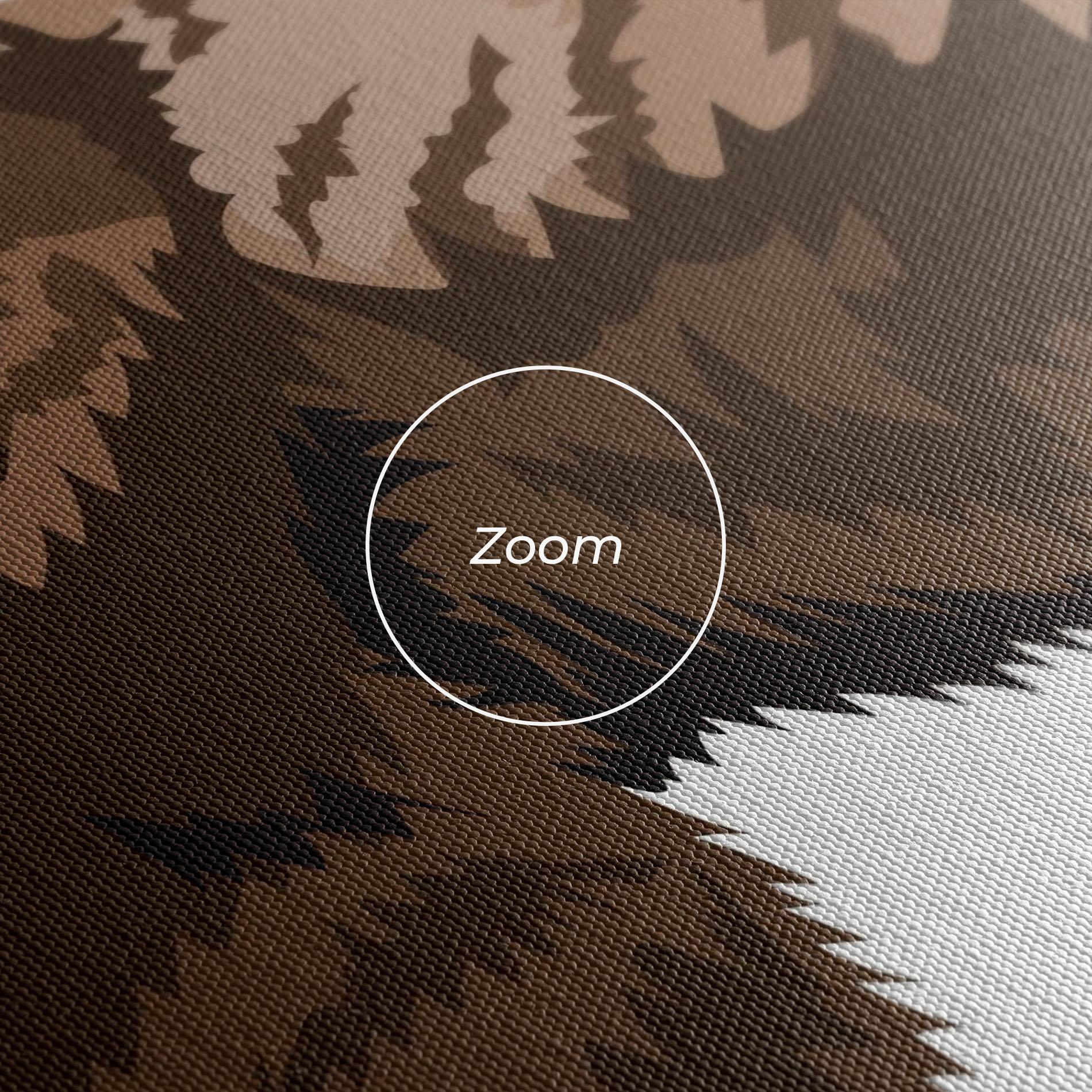 Картина на платно Angry Walking Bear mockup 3