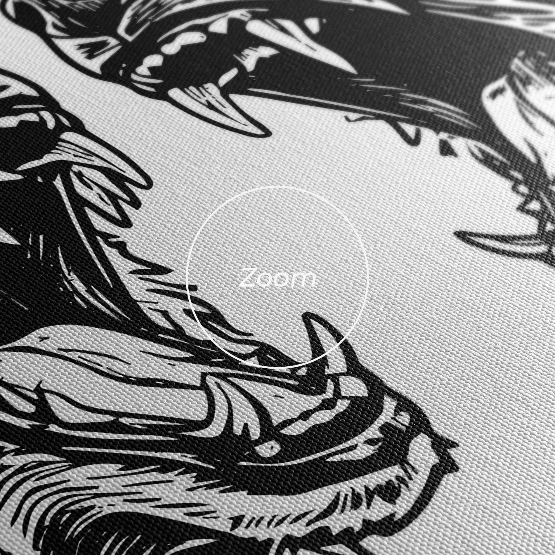 Картина на платно Bear Bite mockup 3