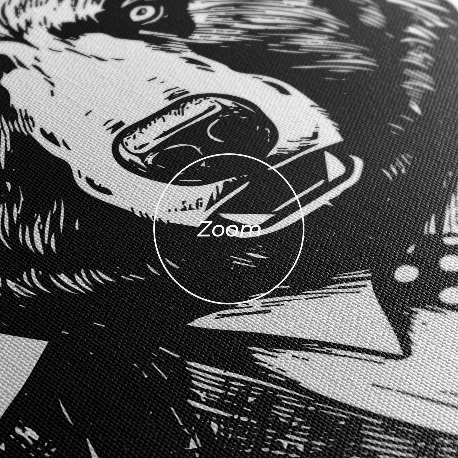 Картина на платно Bear In Suit mockup 3