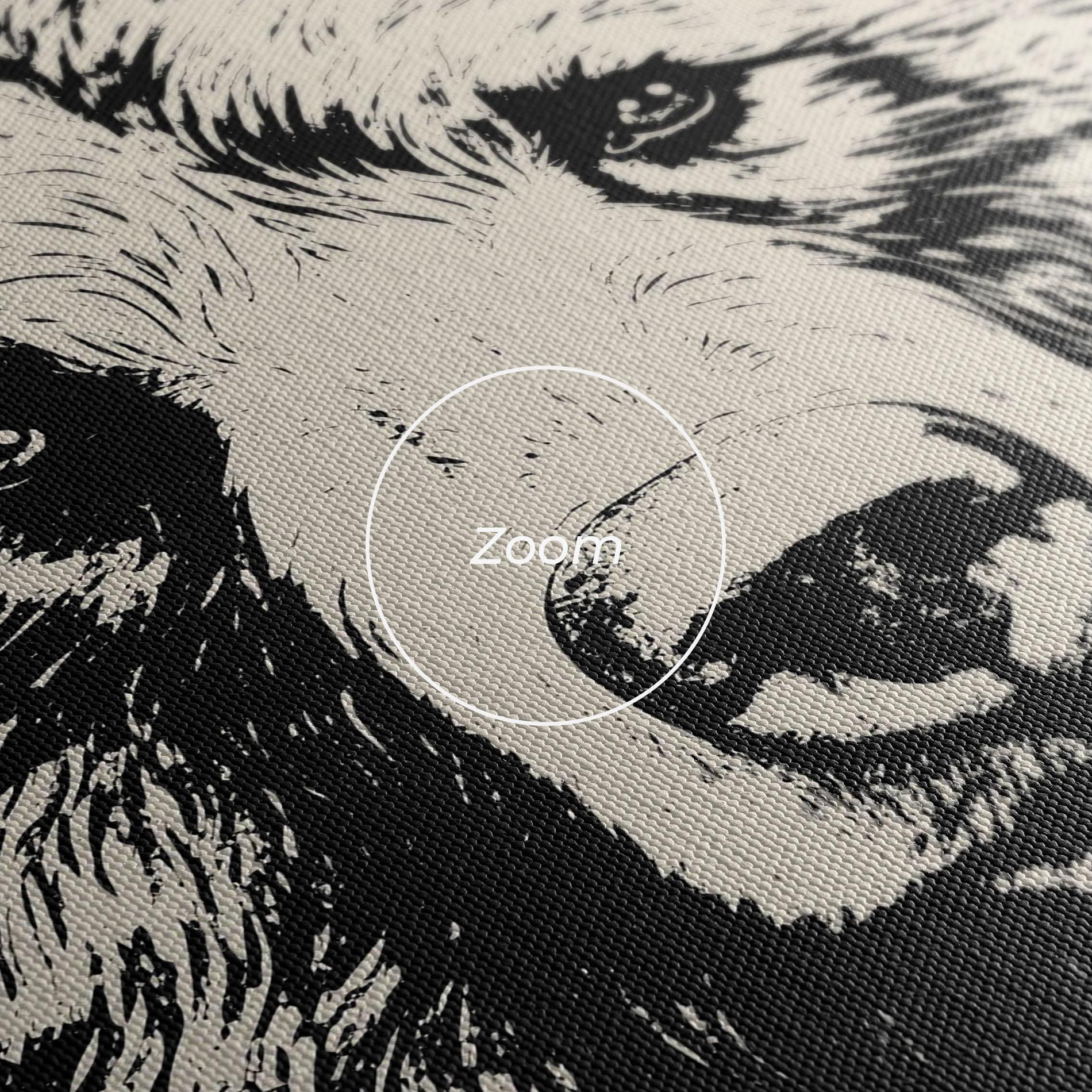 Картина на платно Cream Head Bear mockup 3