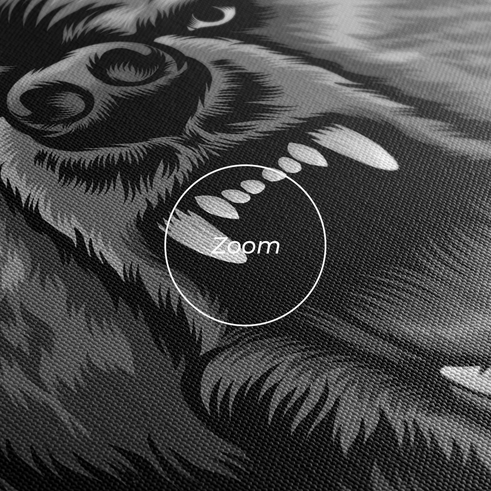 Картина на платно Grey Bear Head mockup 3