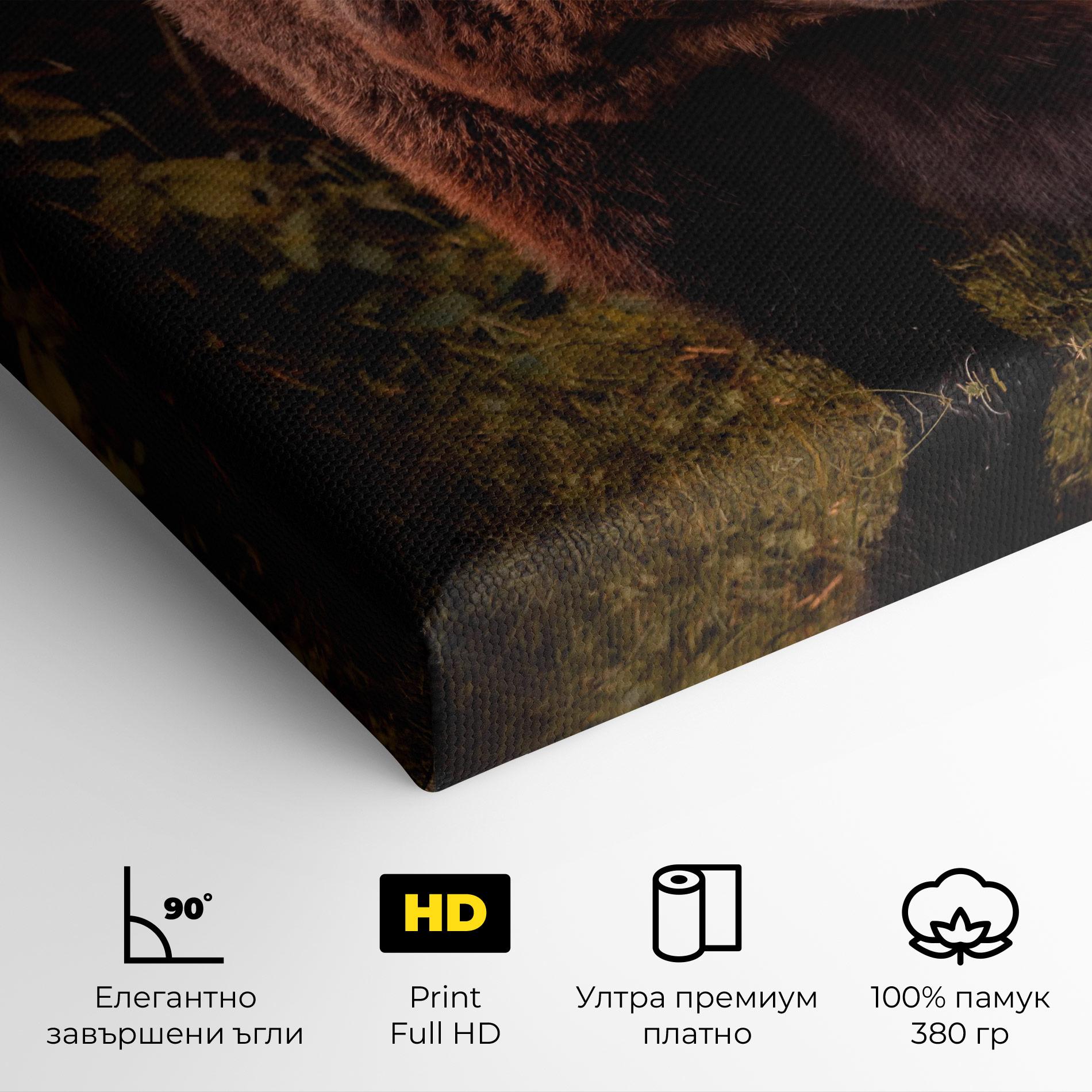 Картина на платно Brown Bear mockup 4