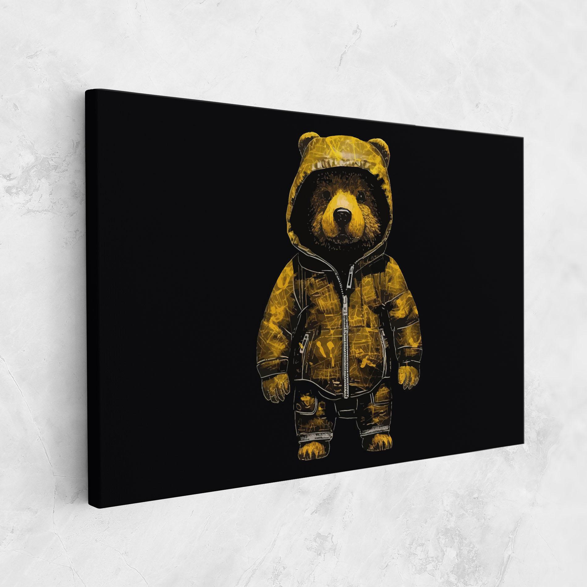 Картина на платно Yellow Bear mockup 1