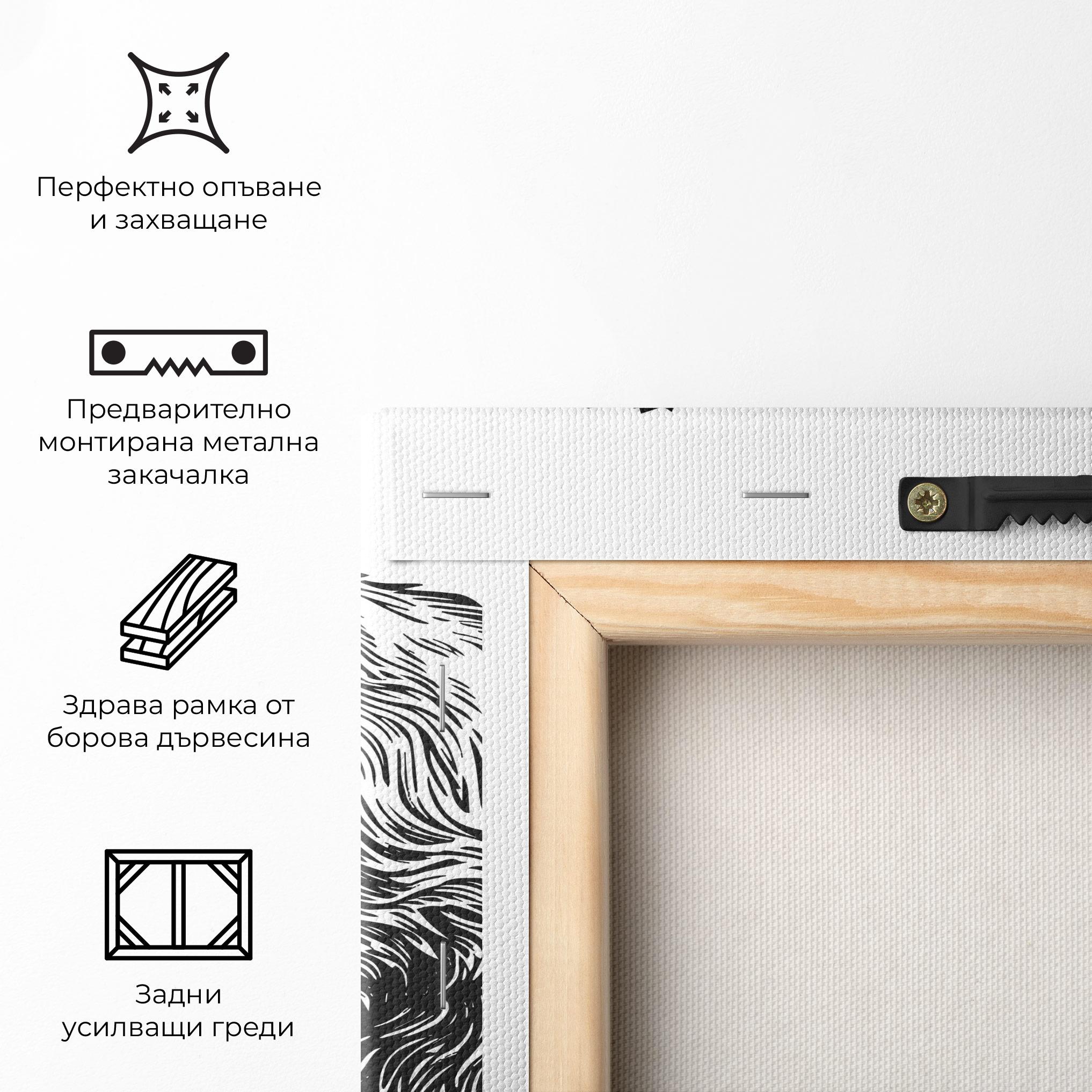 Картина на платно Bear Bite mockup 5